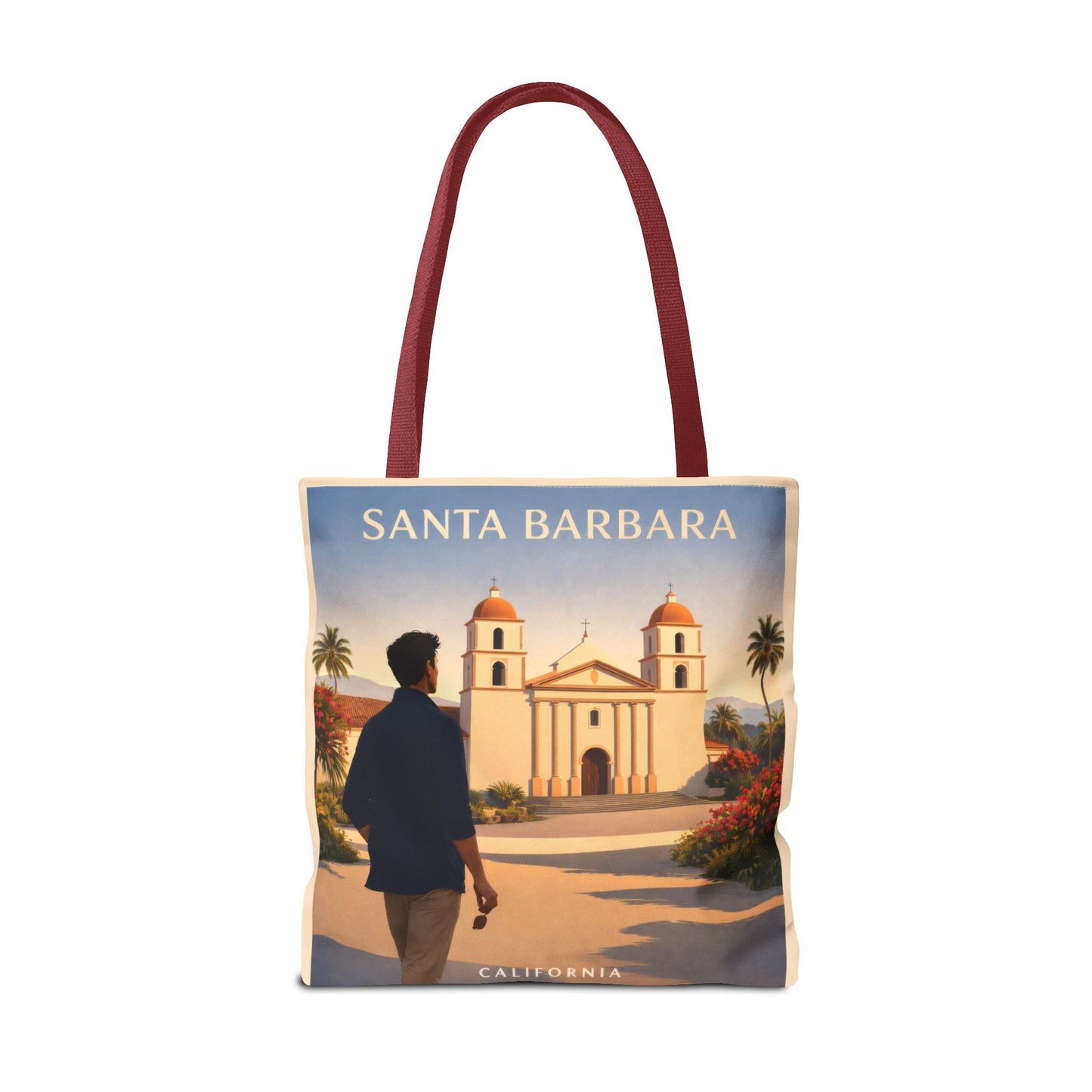 Santa Barbara Vintage Travel Tote Bag