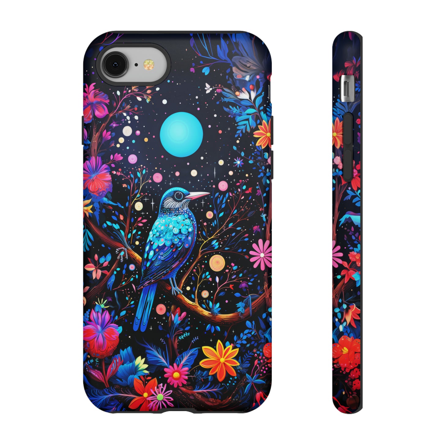Blue bird at night Tough Cases