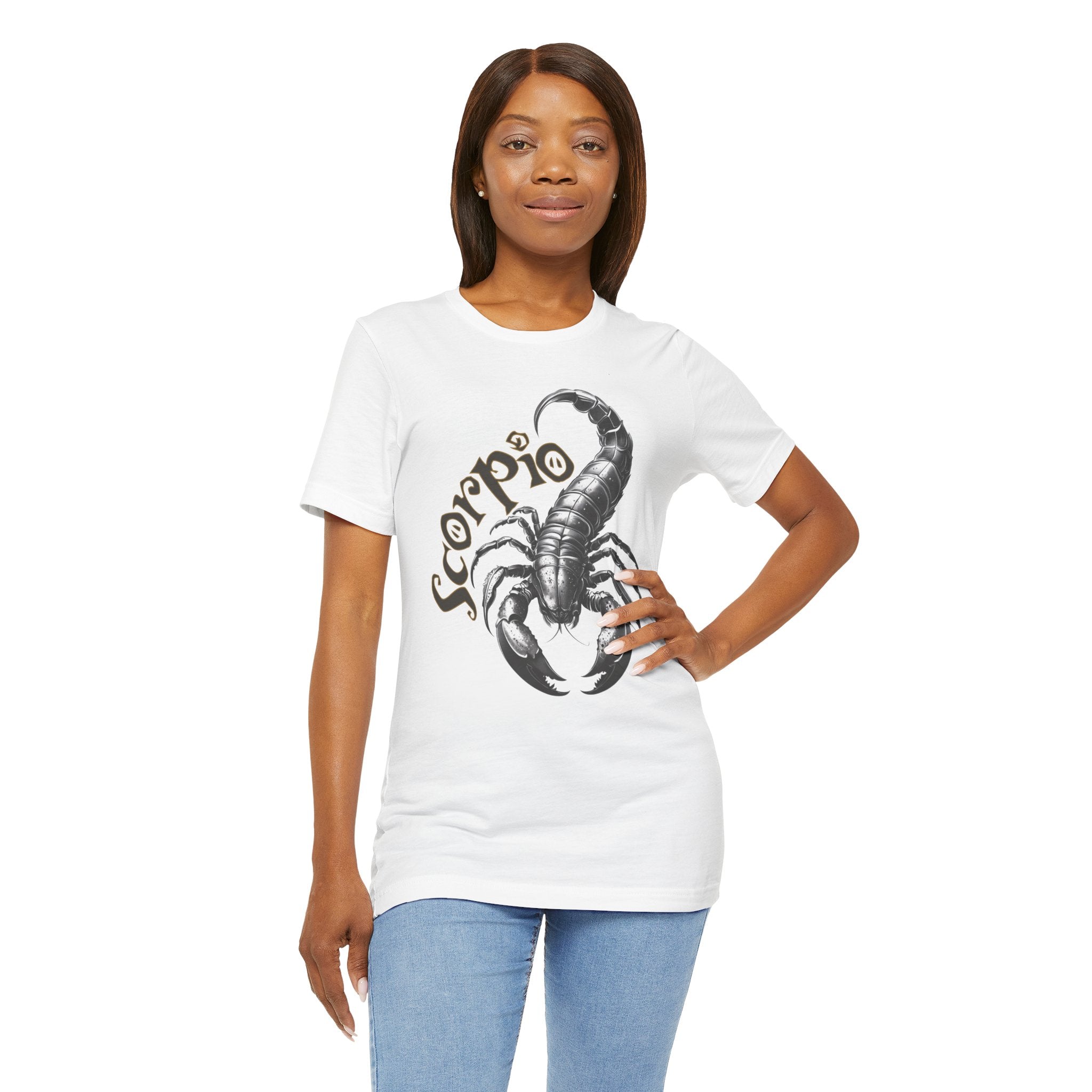 Scorpio Black & white Unisex Jersey Short Sleeve Tee