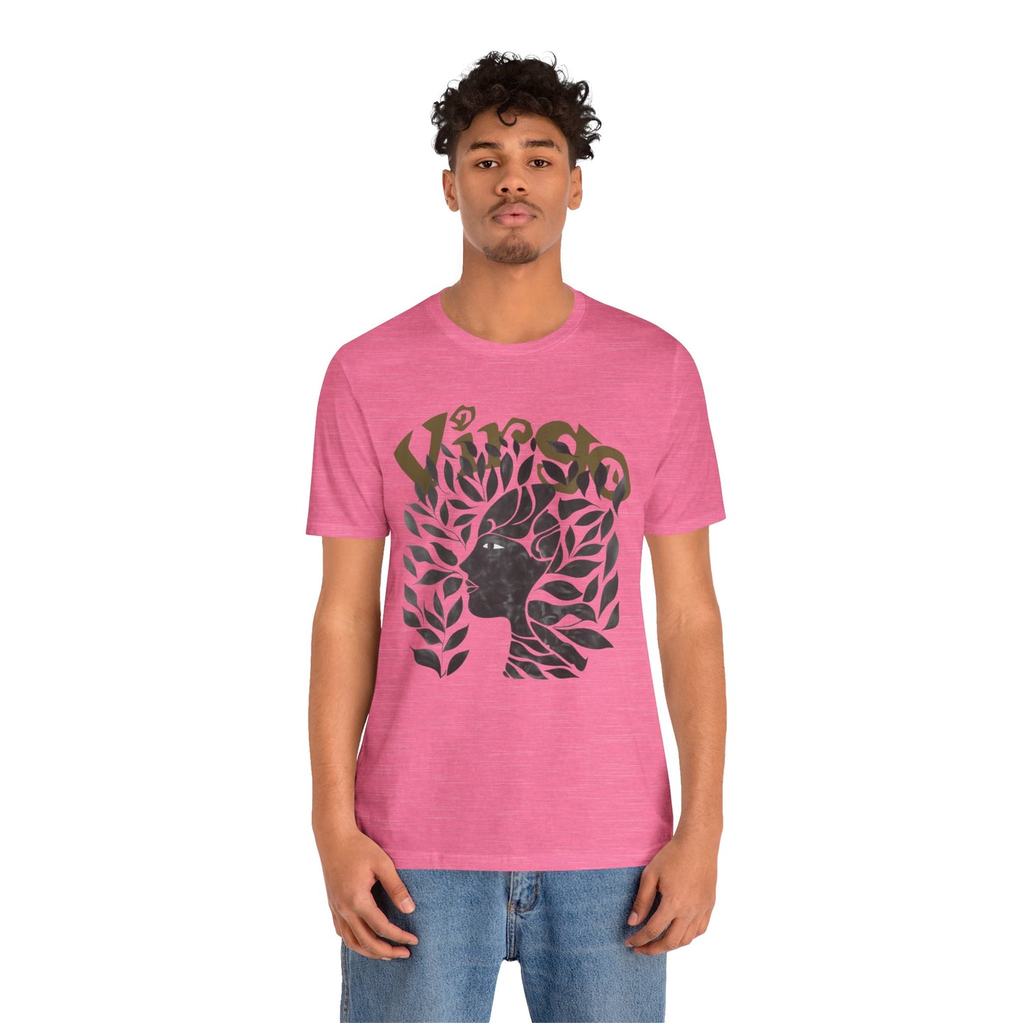 Virgo Black graphic Unisex Jersey Short Sleeve Tee