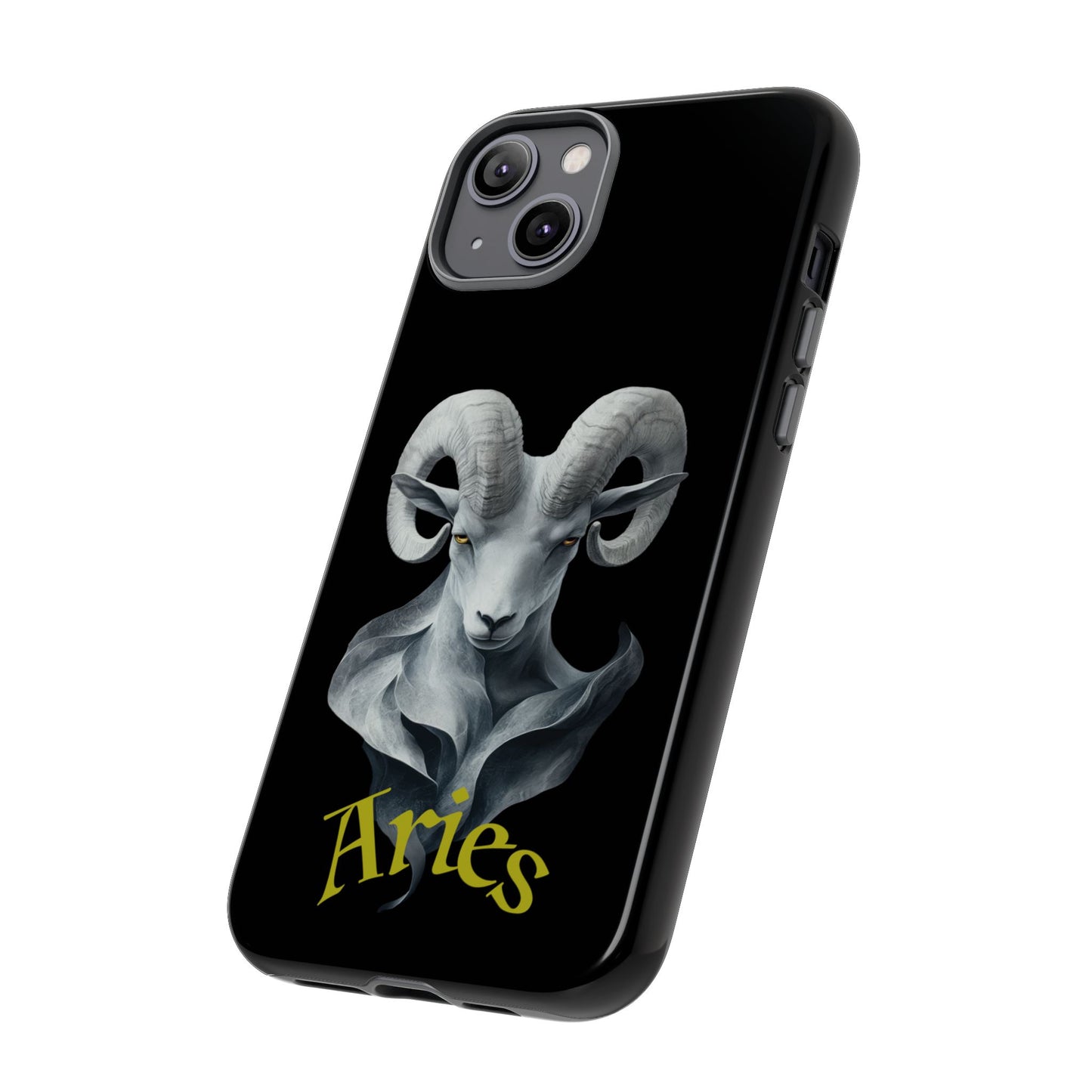 Aries Tough Phone Cases, Artistic Zodiac Phone Cases, premium-quality cases for iPhone, Samsung Galaxy, and Google Pixel devices