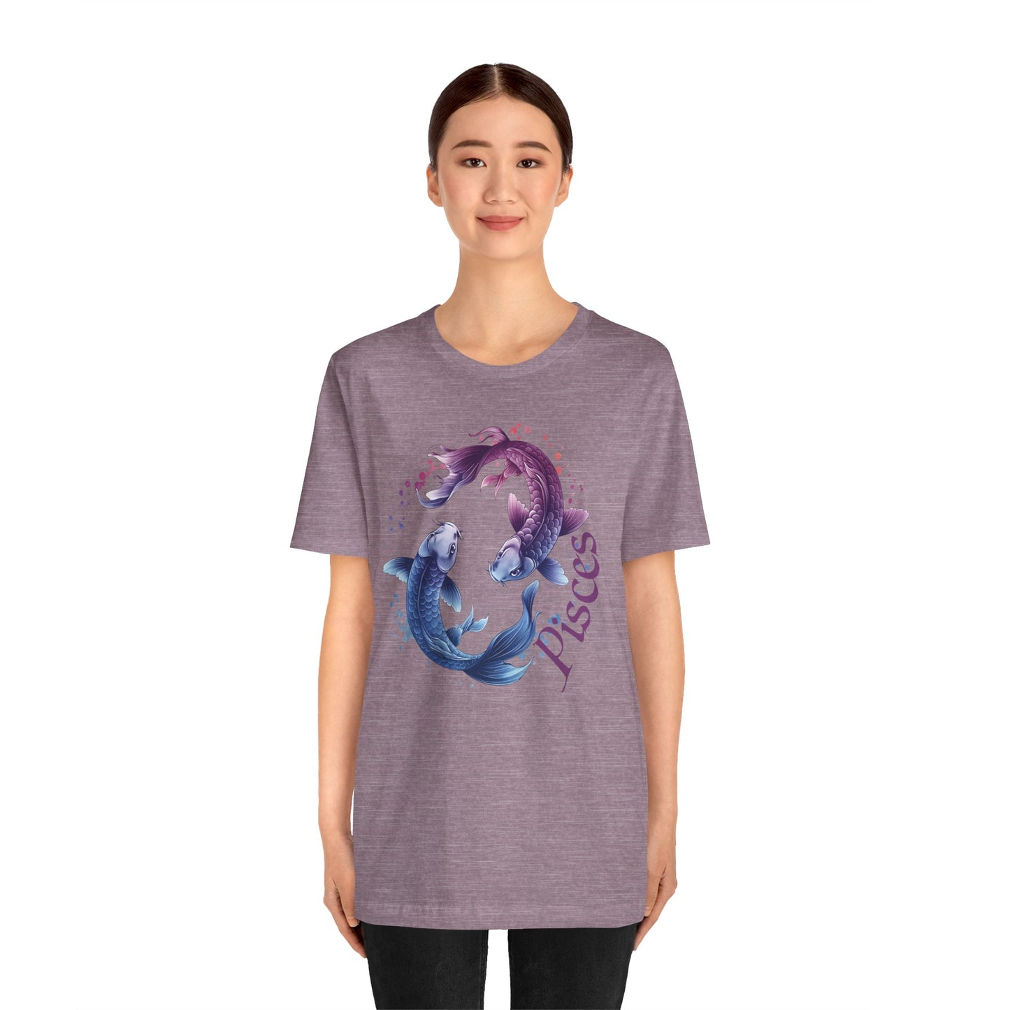 Pisces Artistic Zodiac Unisex Tee, Jersey Short Sleeve Tee, Your Perfect Everyday Favorite