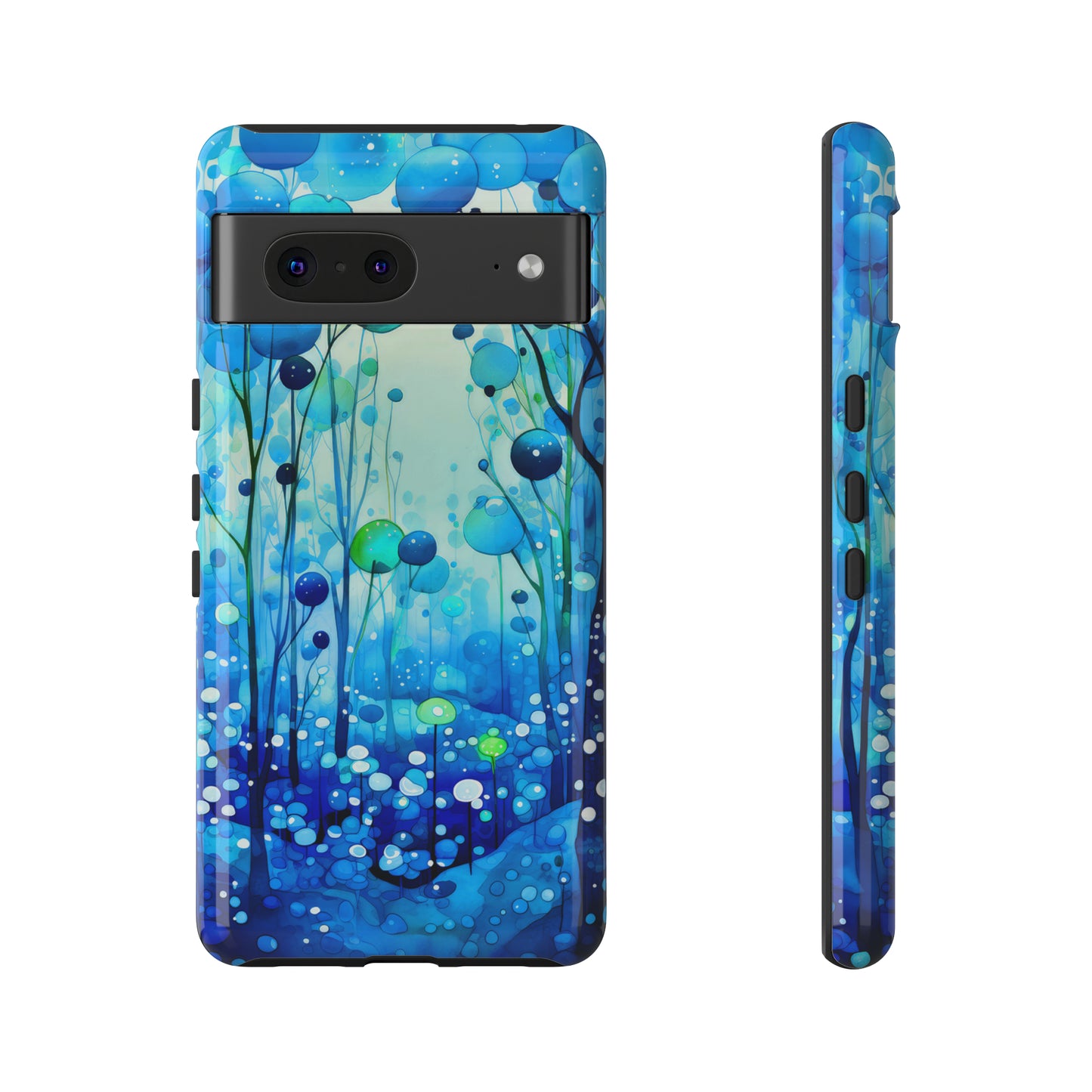 Blue fantasy forest Tough Cases