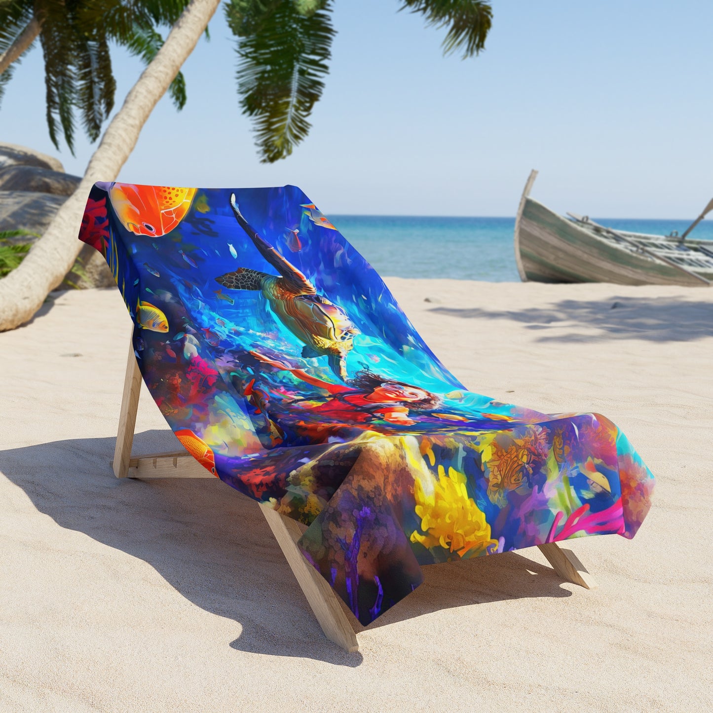 Sea Turtle Cove Beach Towel