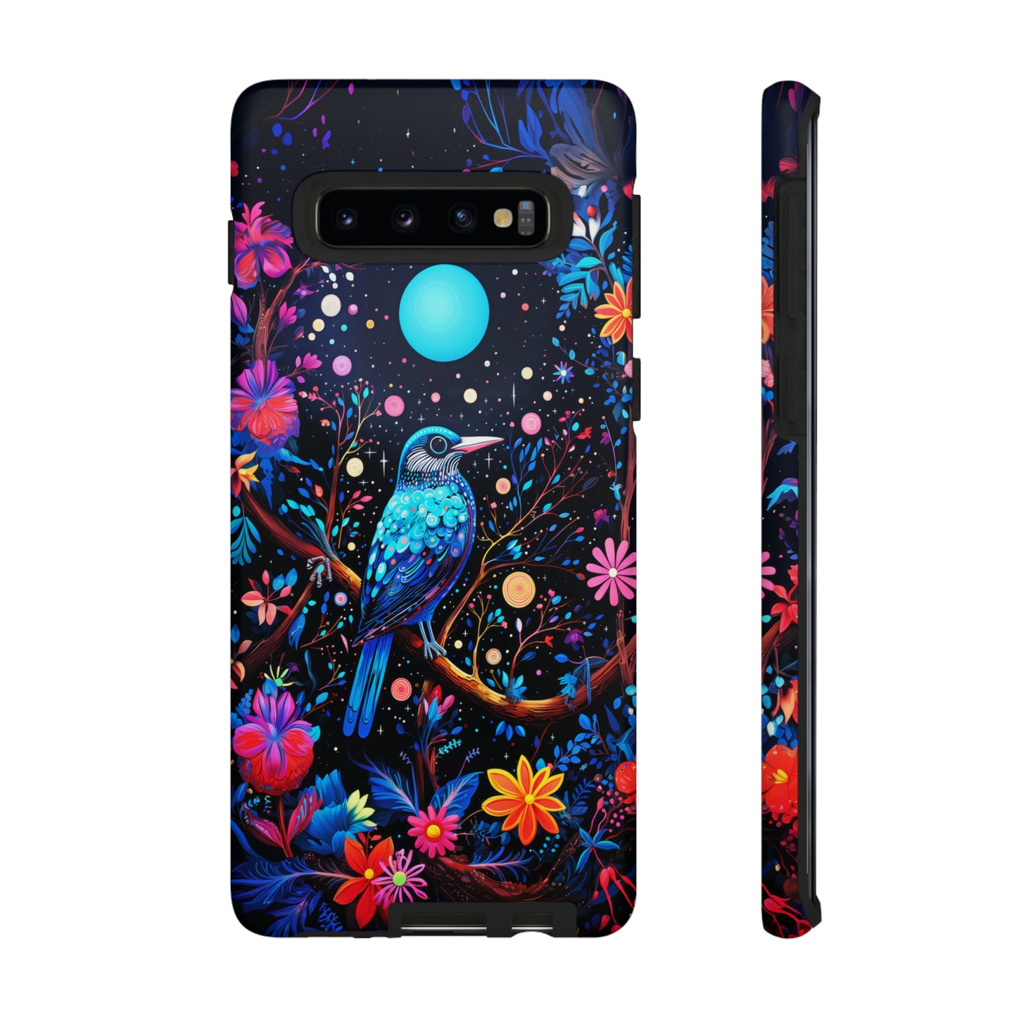Blue bird at night Tough Cases