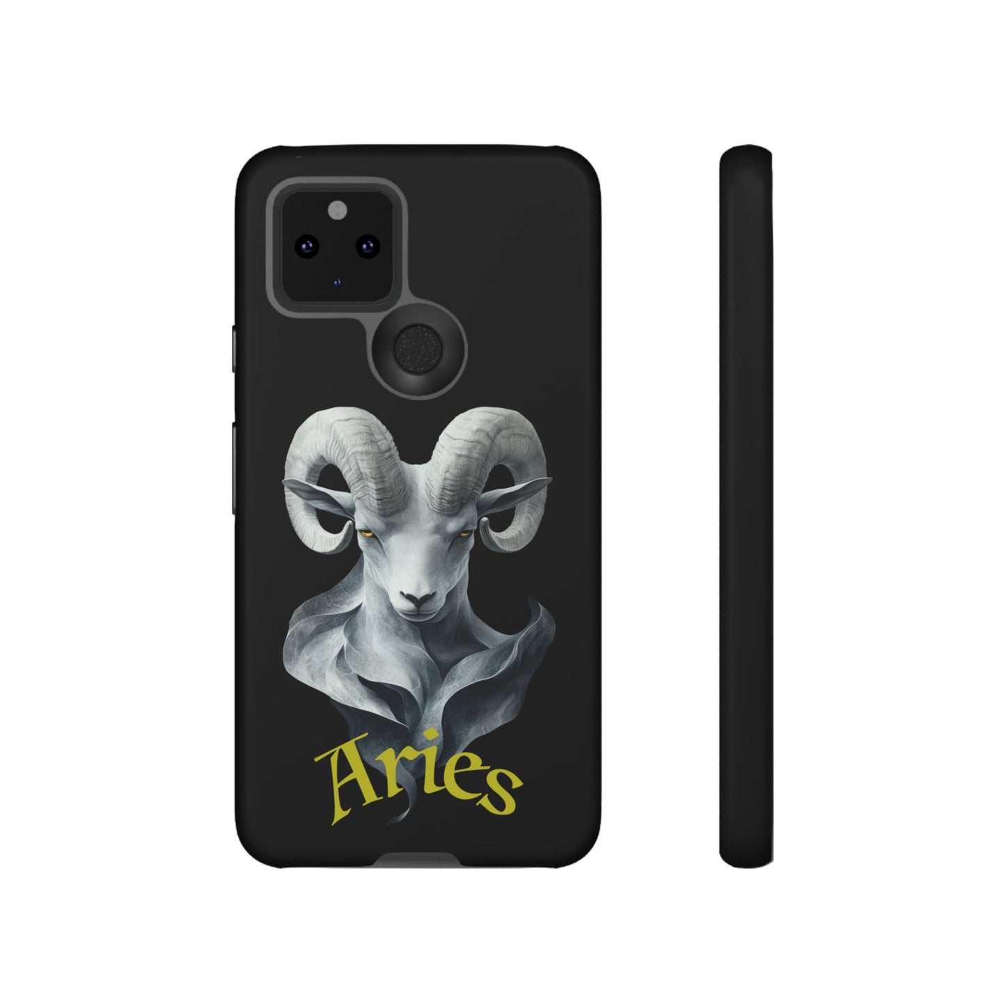 Aries Tough Phone Cases, Artistic Zodiac Phone Cases, premium-quality cases for iPhone, Samsung Galaxy, and Google Pixel devices