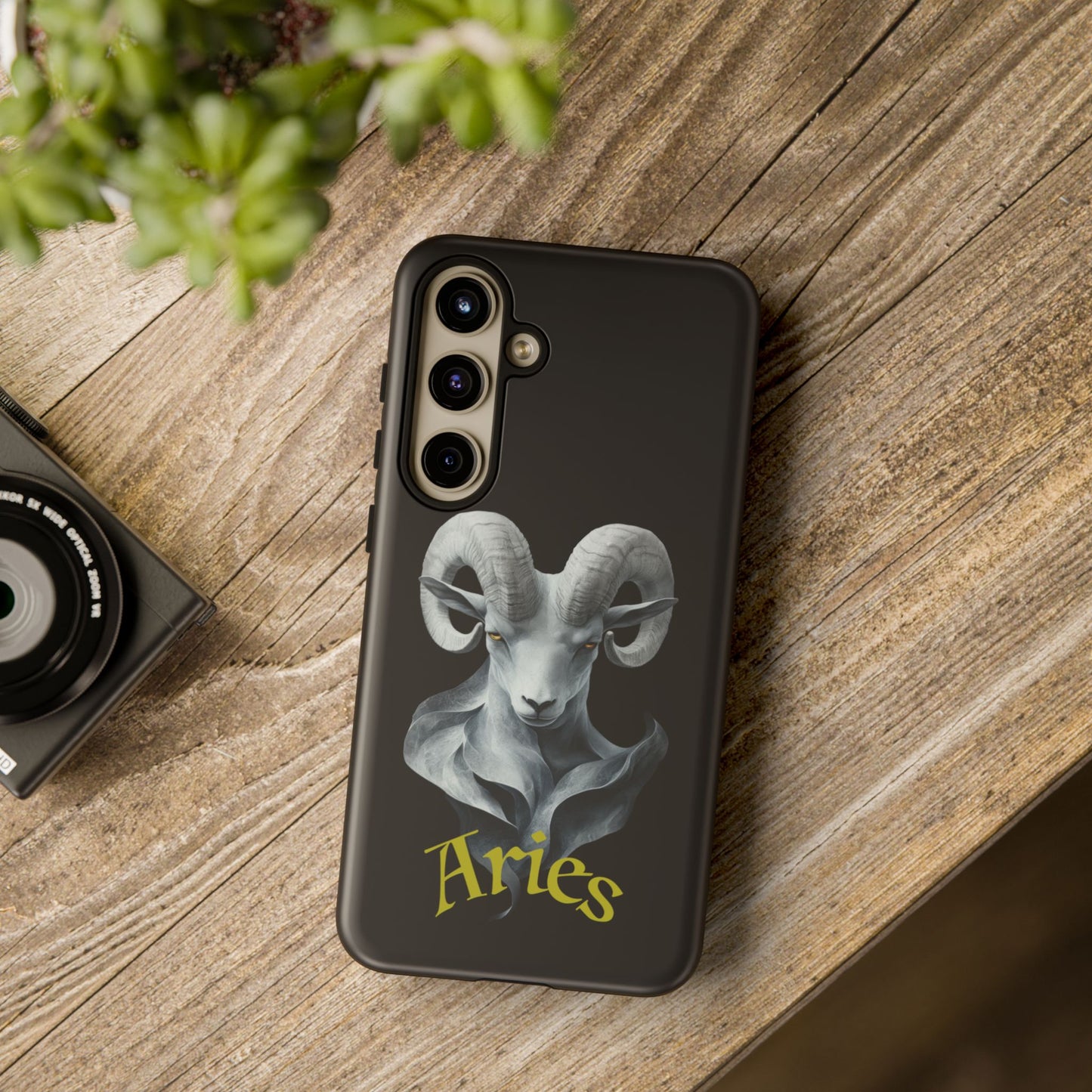 Aries Tough Phone Cases, Artistic Zodiac Phone Cases, premium-quality cases for iPhone, Samsung Galaxy, and Google Pixel devices