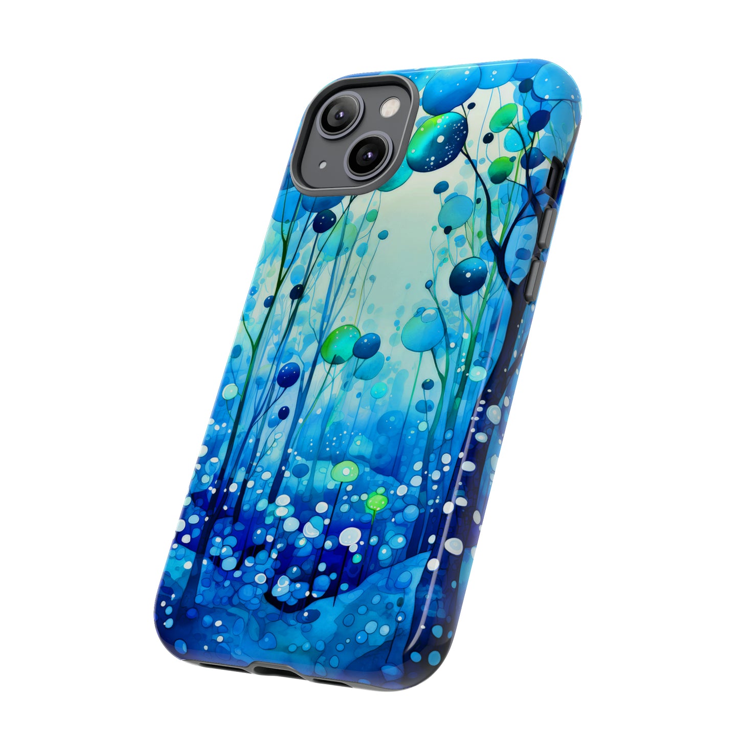 Blue fantasy forest Tough Cases