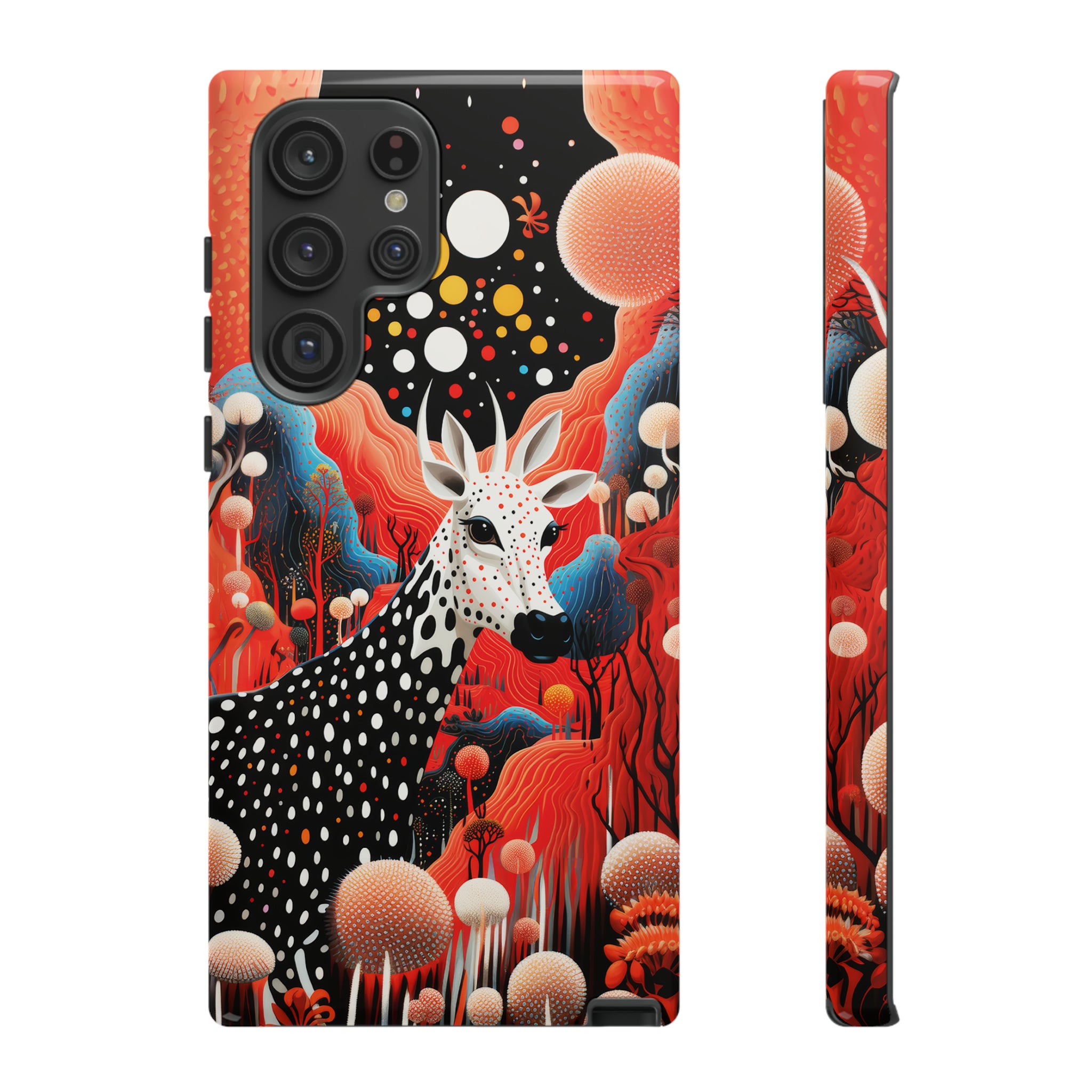 Spotted Elk in the rainbow forest Tough Cases