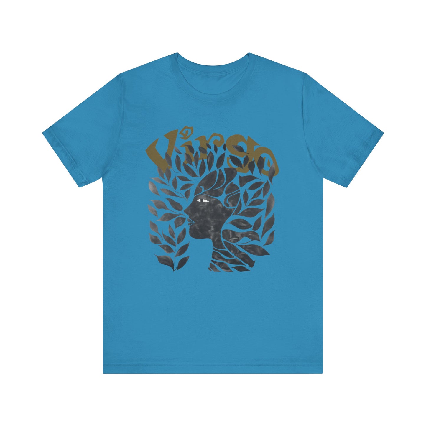 Virgo Black graphic Unisex Jersey Short Sleeve Tee