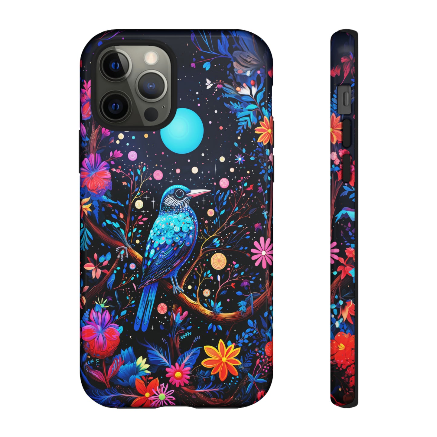 Blue bird at night Tough Cases