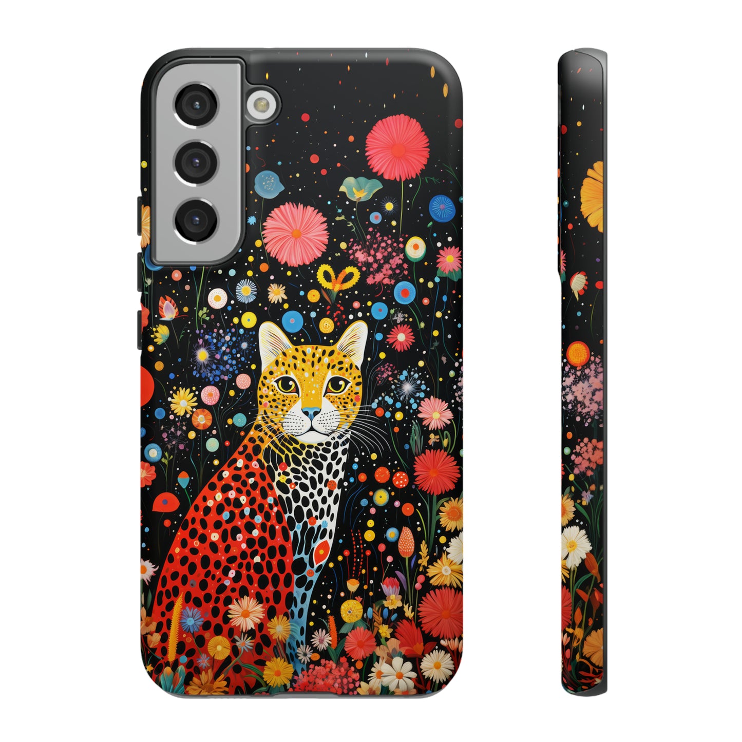 Cheetah in night flowers Tough Cases