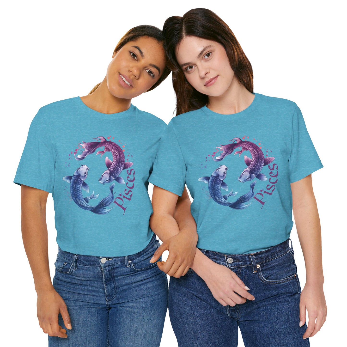 Pisces Artistic Zodiac Unisex Tee, Jersey Short Sleeve Tee, Your Perfect Everyday Favorite