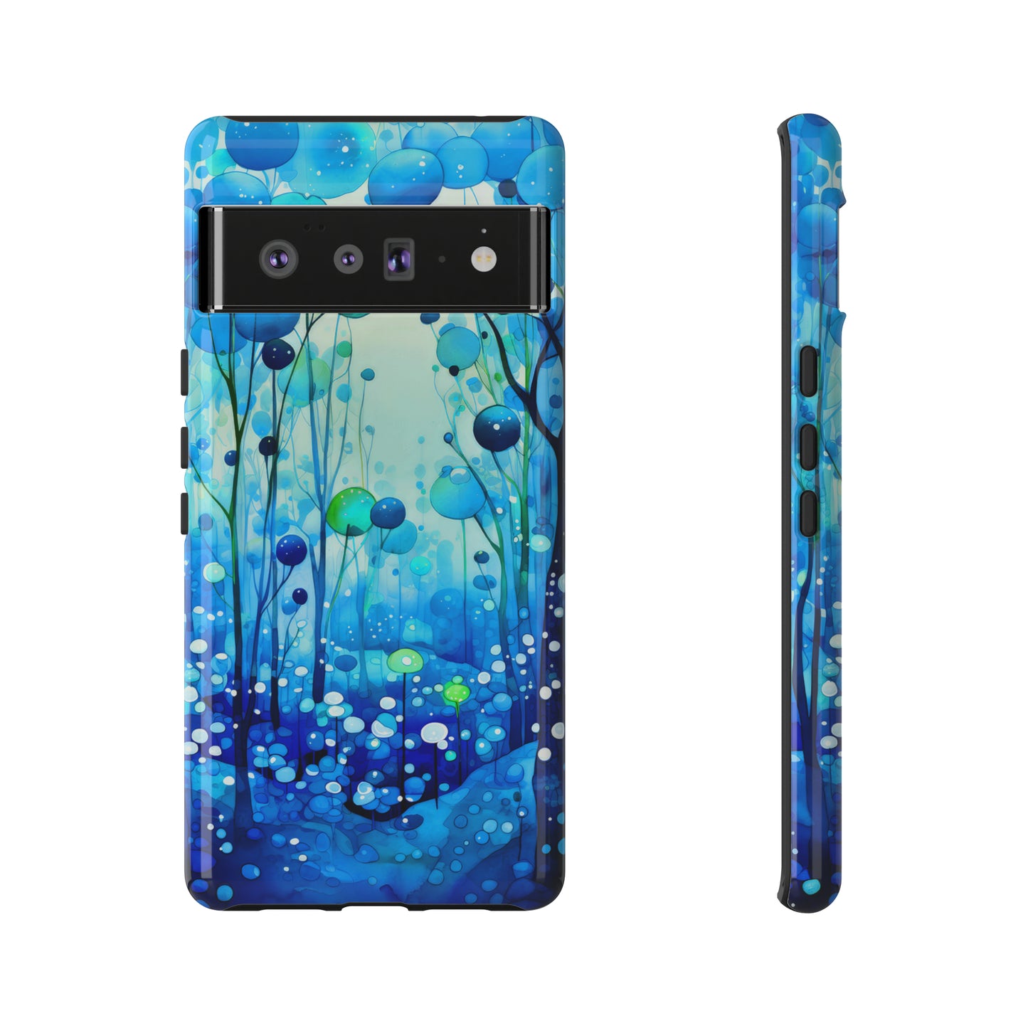 Blue fantasy forest Tough Cases