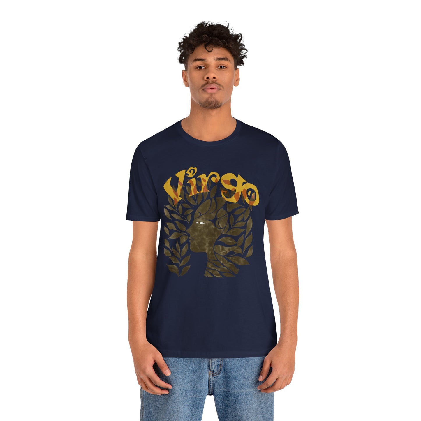 Virgo bronze graphic Unisex Jersey Short Sleeve Tee