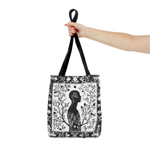 Black & White silhouette Tote Bag (AOP)