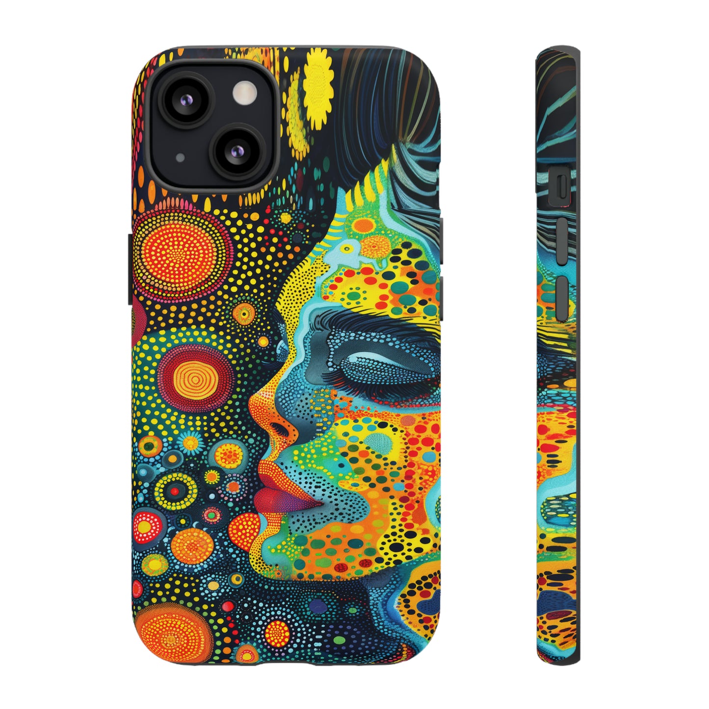 Phone Case, rainbow girl, Artistic design, Tough Case, Colorful whimsical rainbow fantasy design, iPhone 15, 14, 13, 12, 11, Samsung, Pixel