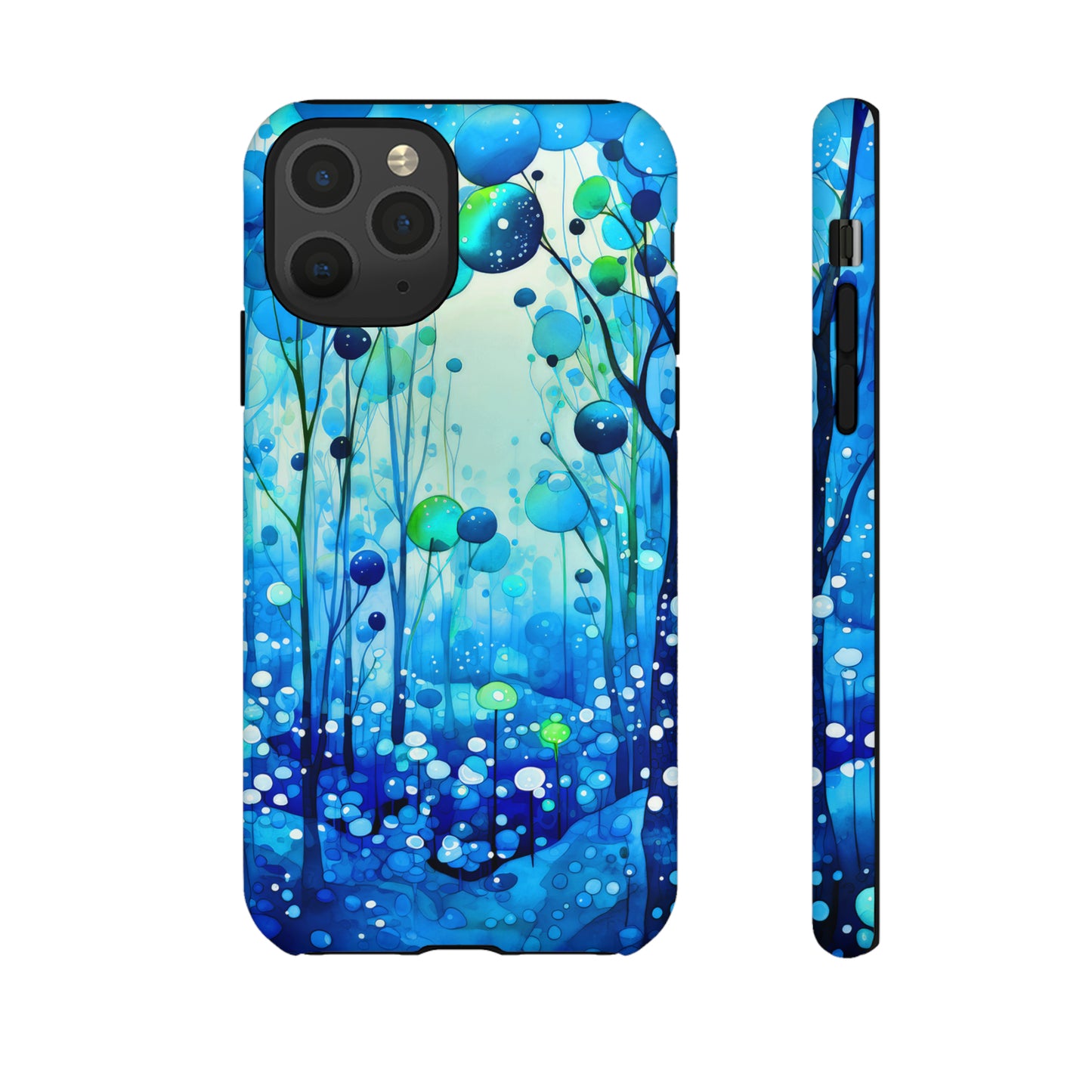 Blue fantasy forest Tough Cases