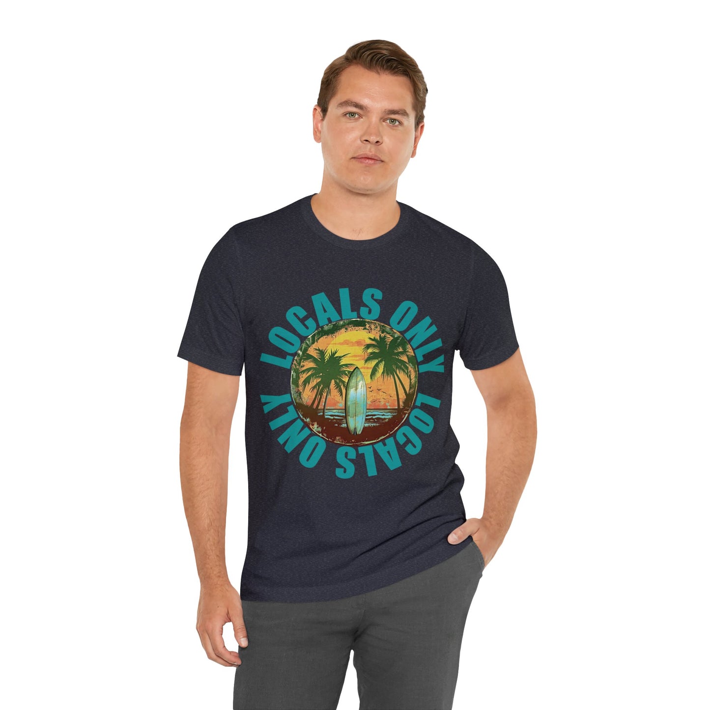 Locals Only stamp Unisex Jersey Short Sleeve Tee
