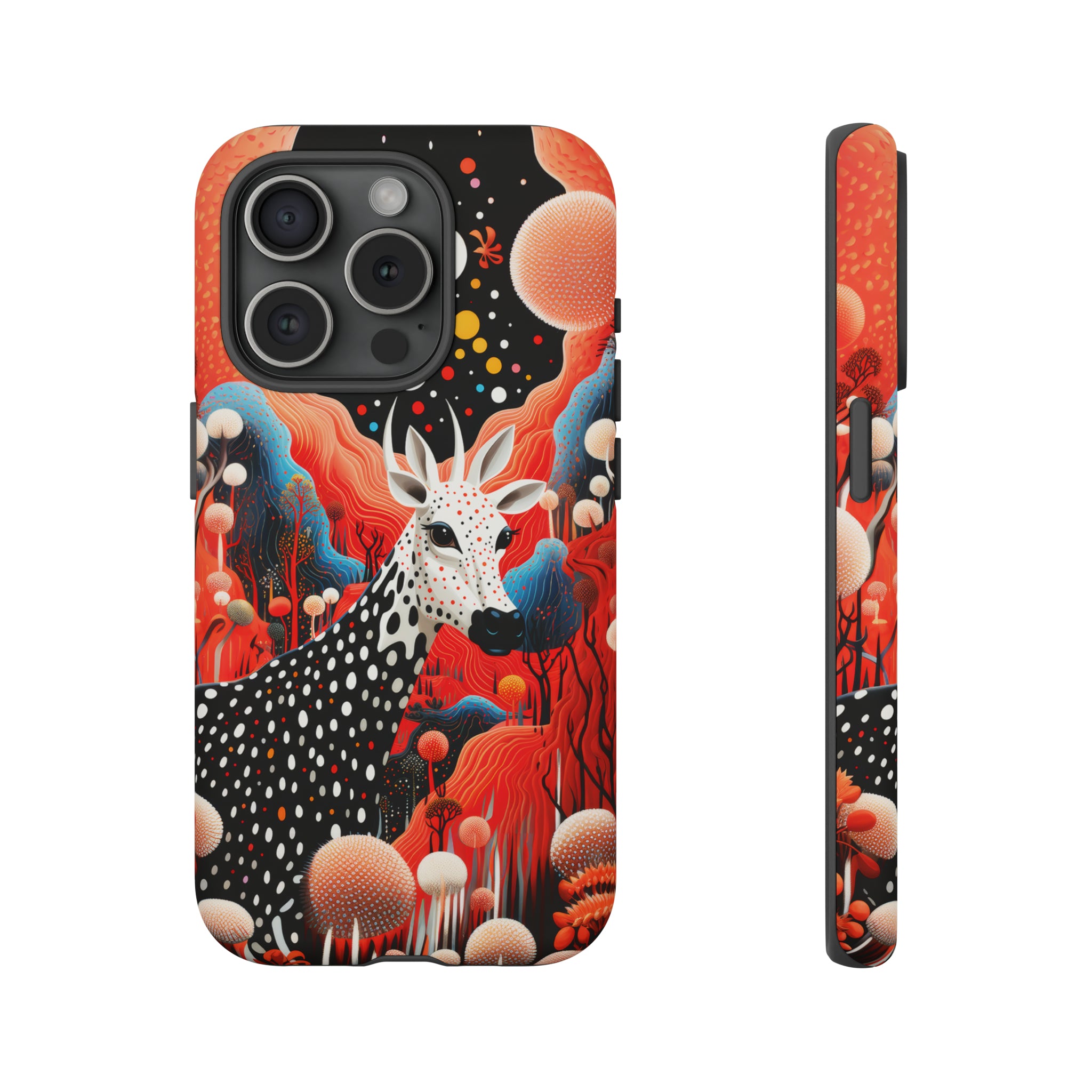 Spotted Elk in the rainbow forest Tough Cases