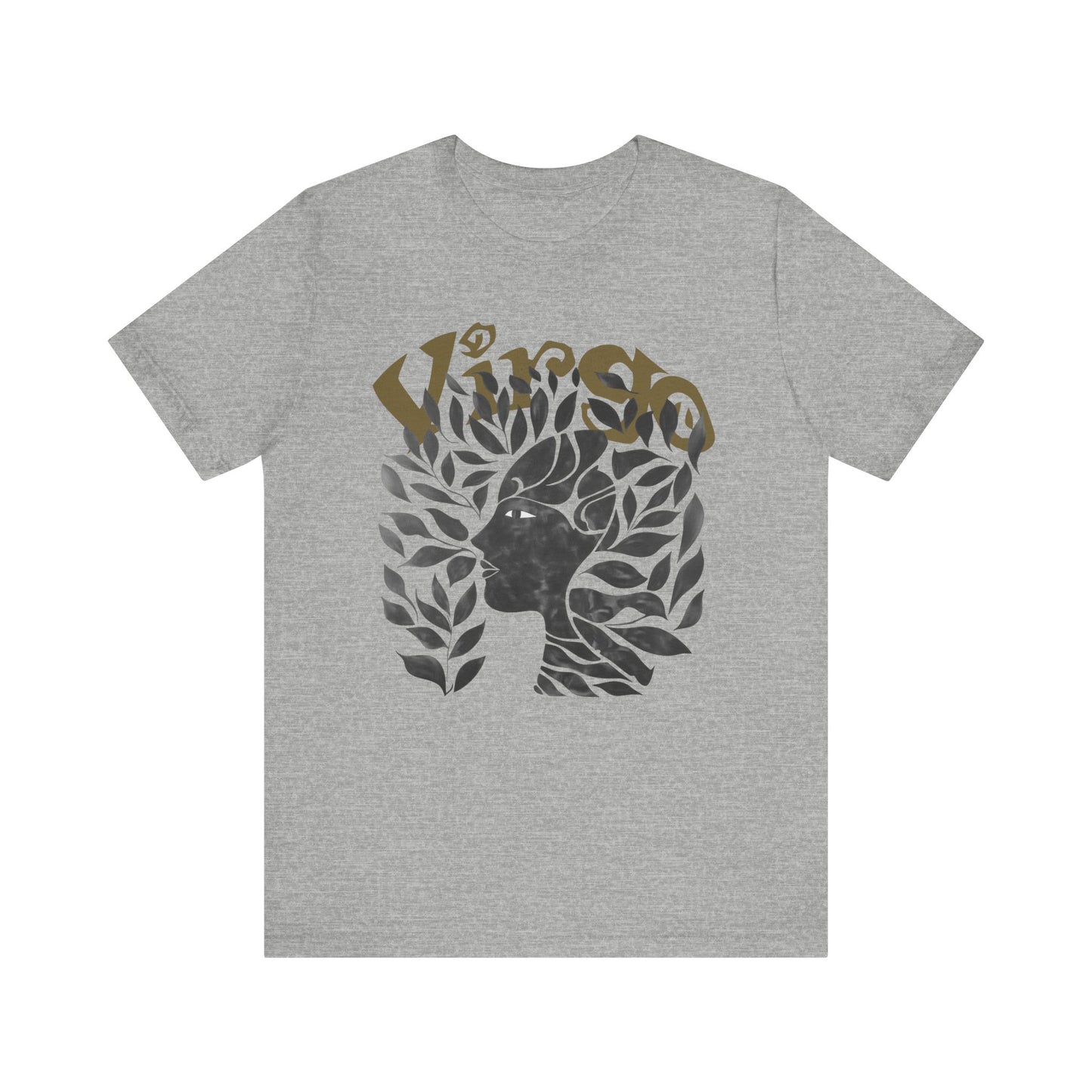 Virgo Black graphic Unisex Jersey Short Sleeve Tee