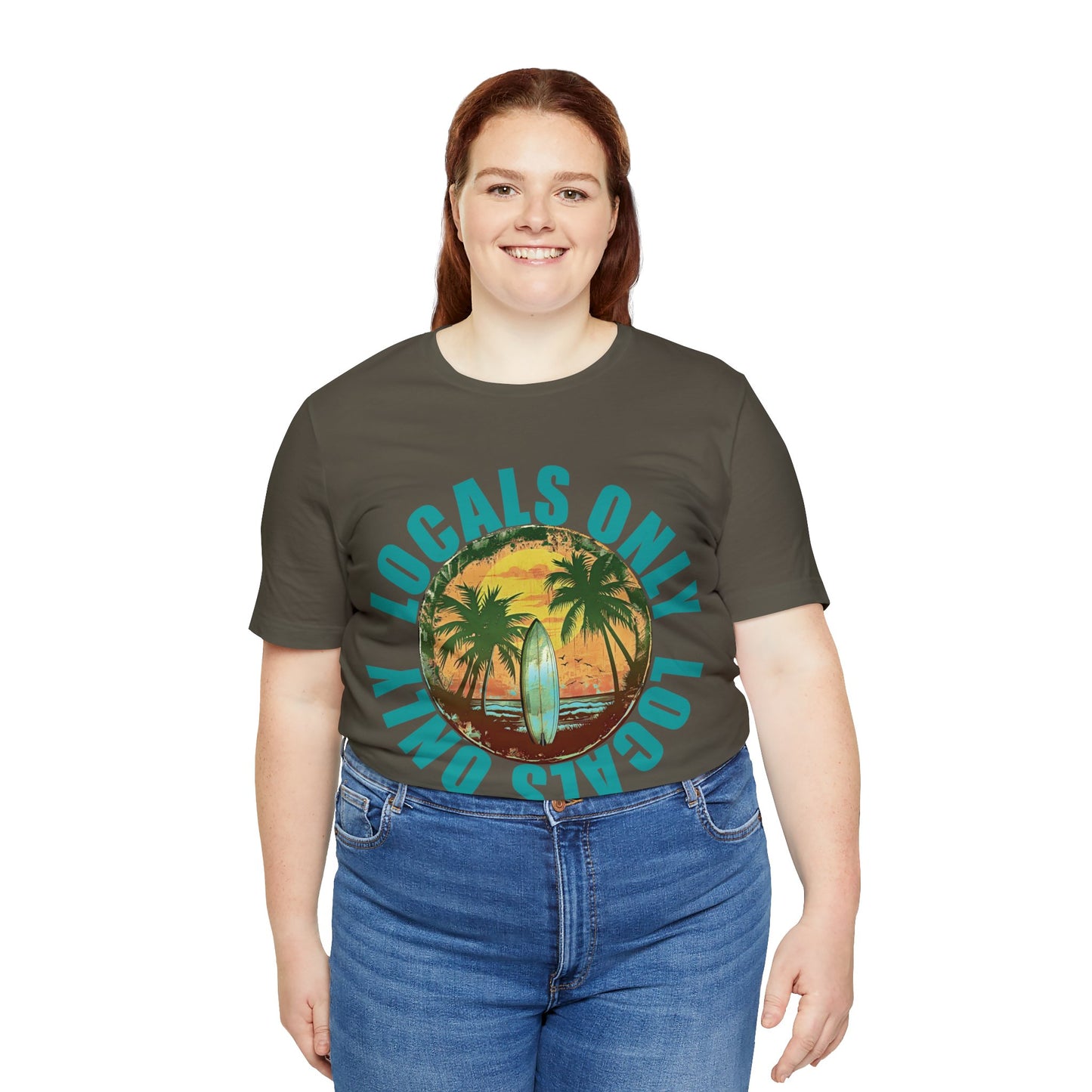 Locals Only stamp Unisex Jersey Short Sleeve Tee