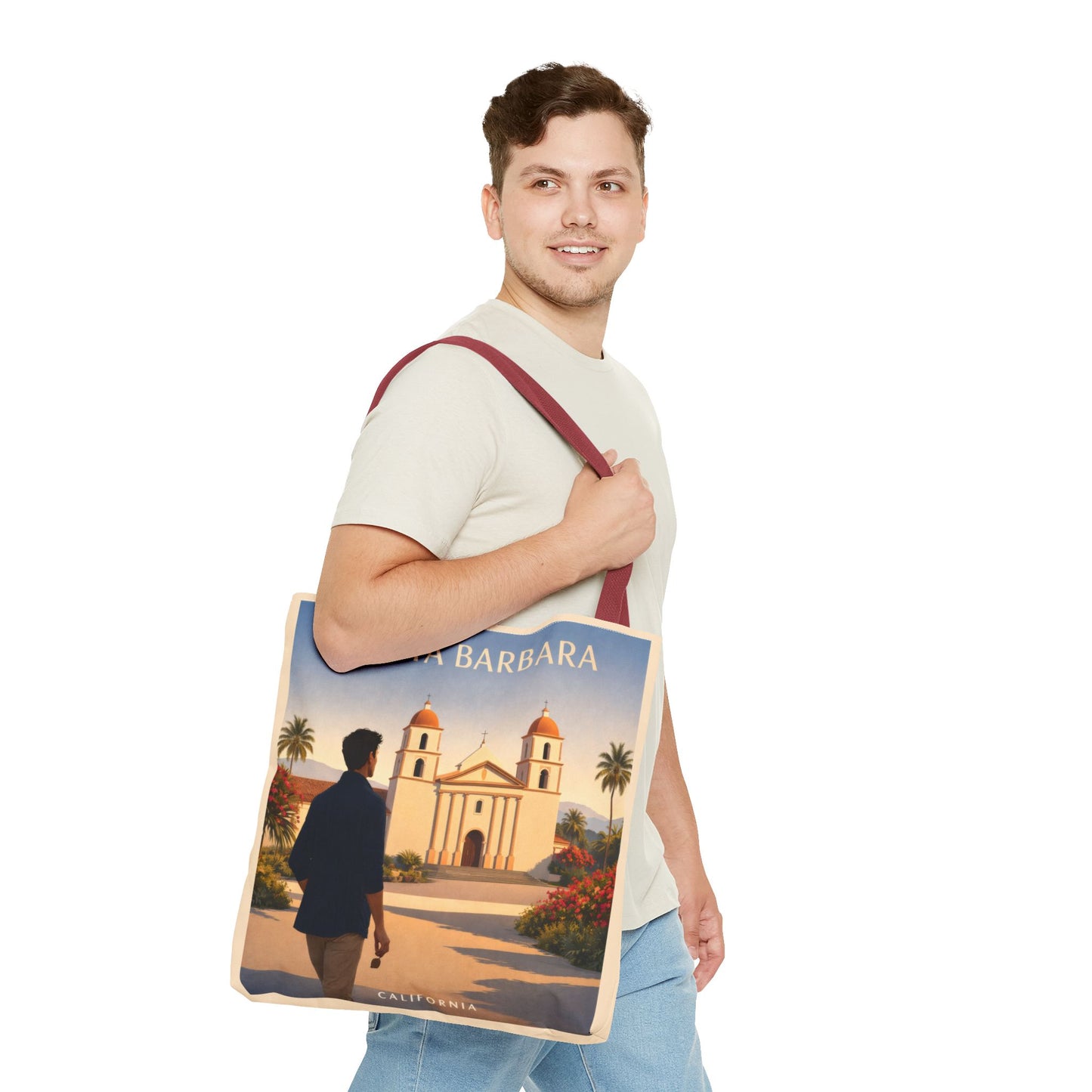 Santa Barbara Vintage Travel Tote Bag