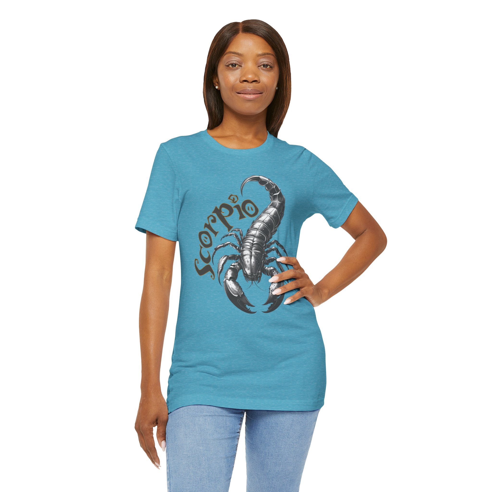 Scorpio Black & white Unisex Jersey Short Sleeve Tee