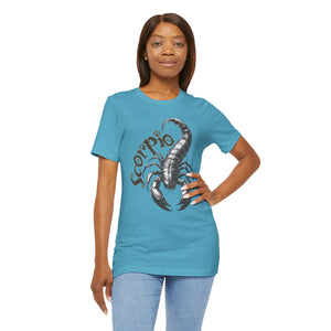 Scorpio Black & white Unisex Jersey Short Sleeve Tee