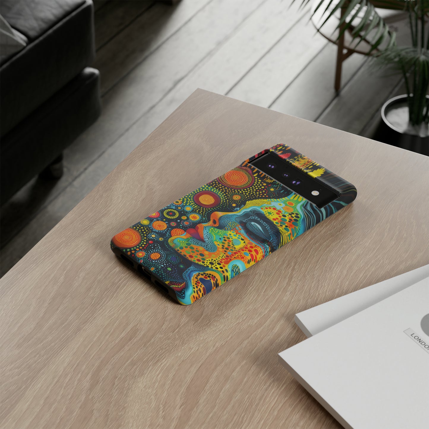 Phone Case, rainbow girl, Artistic design, Tough Case, Colorful whimsical rainbow fantasy design, iPhone 15, 14, 13, 12, 11, Samsung, Pixel