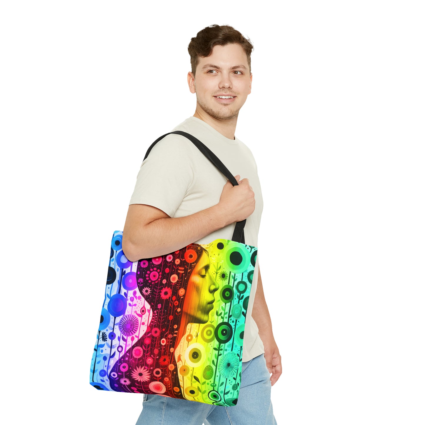 Rainbow dreamer Tote Bag in 3 sizes