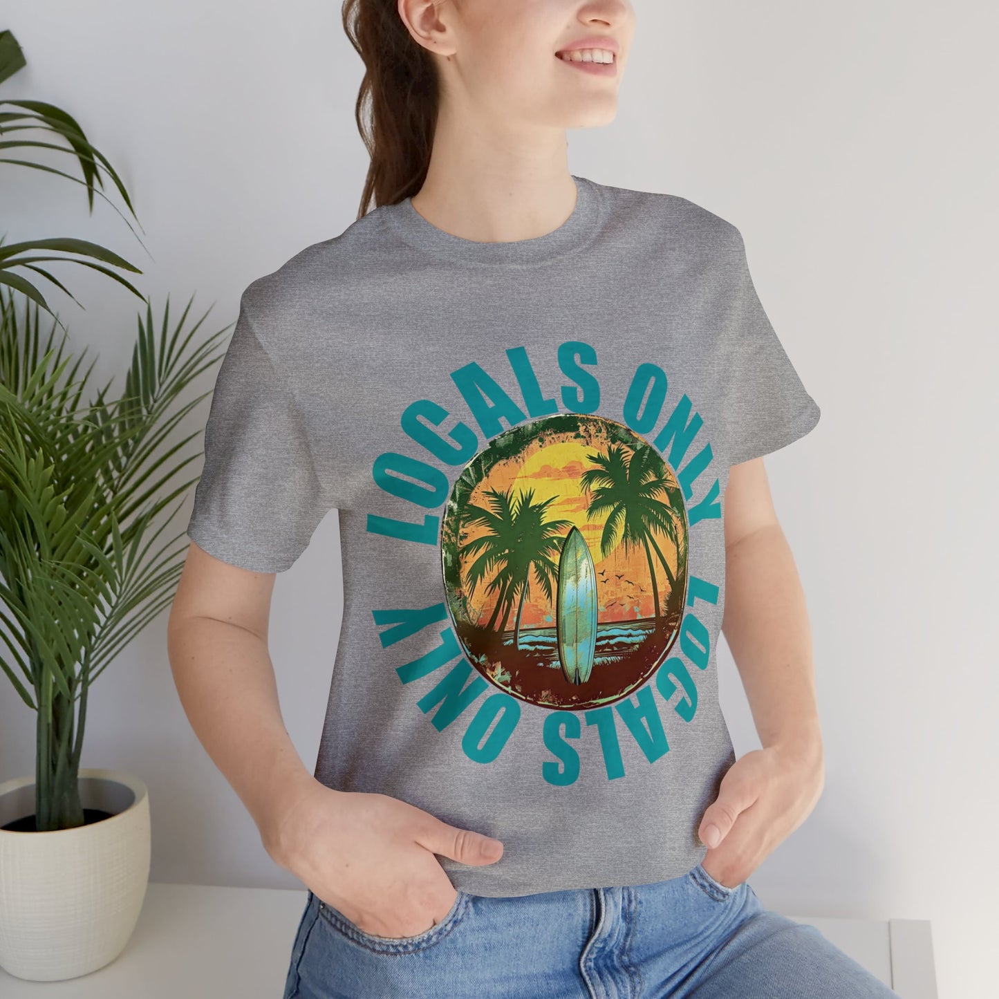 Locals Only stamp Unisex Jersey Short Sleeve Tee