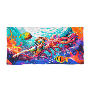 Adam and the Octopus Beach Towel