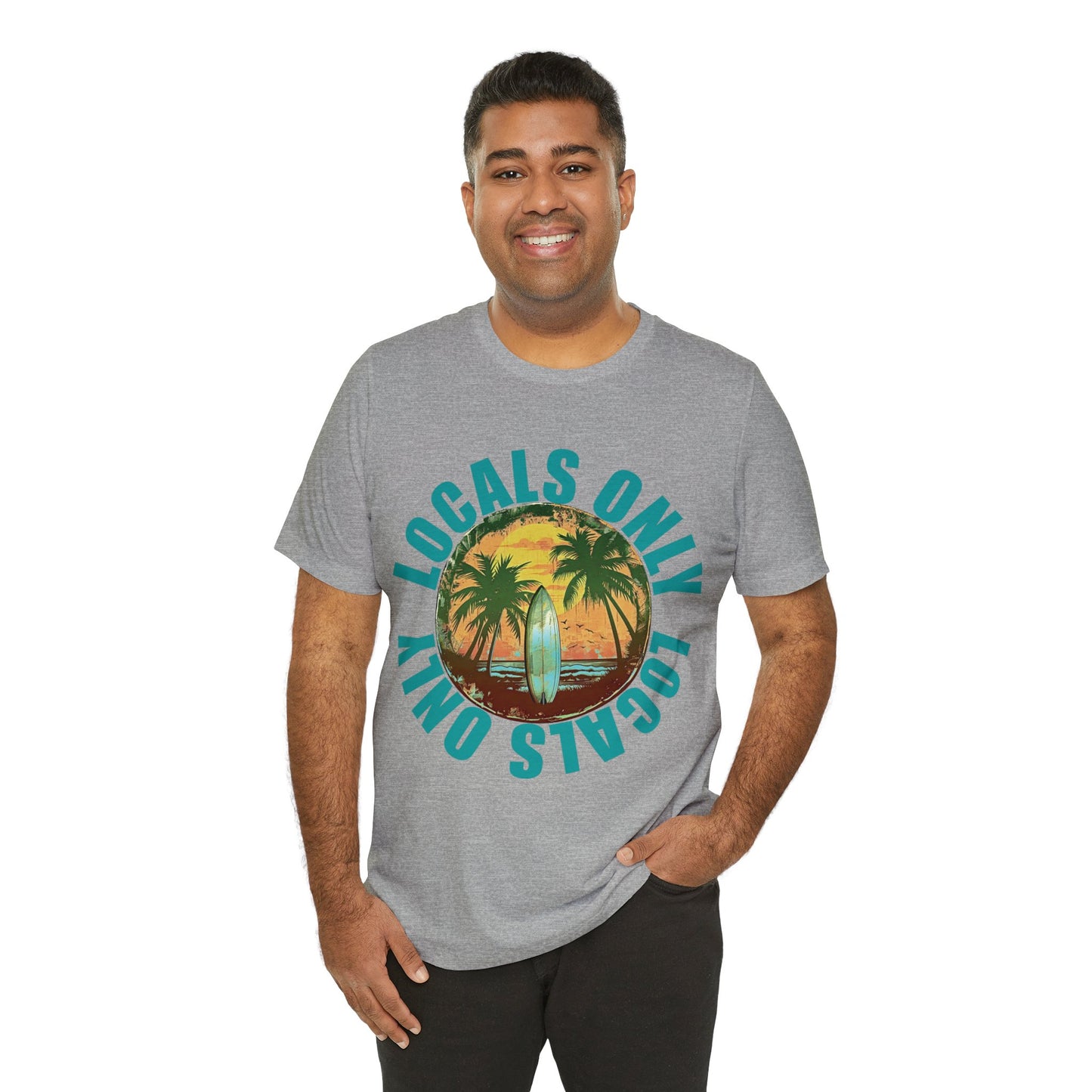 Locals Only stamp Unisex Jersey Short Sleeve Tee