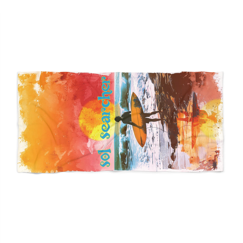 Sunset Sol searcher Beach Towel 36" x 72"