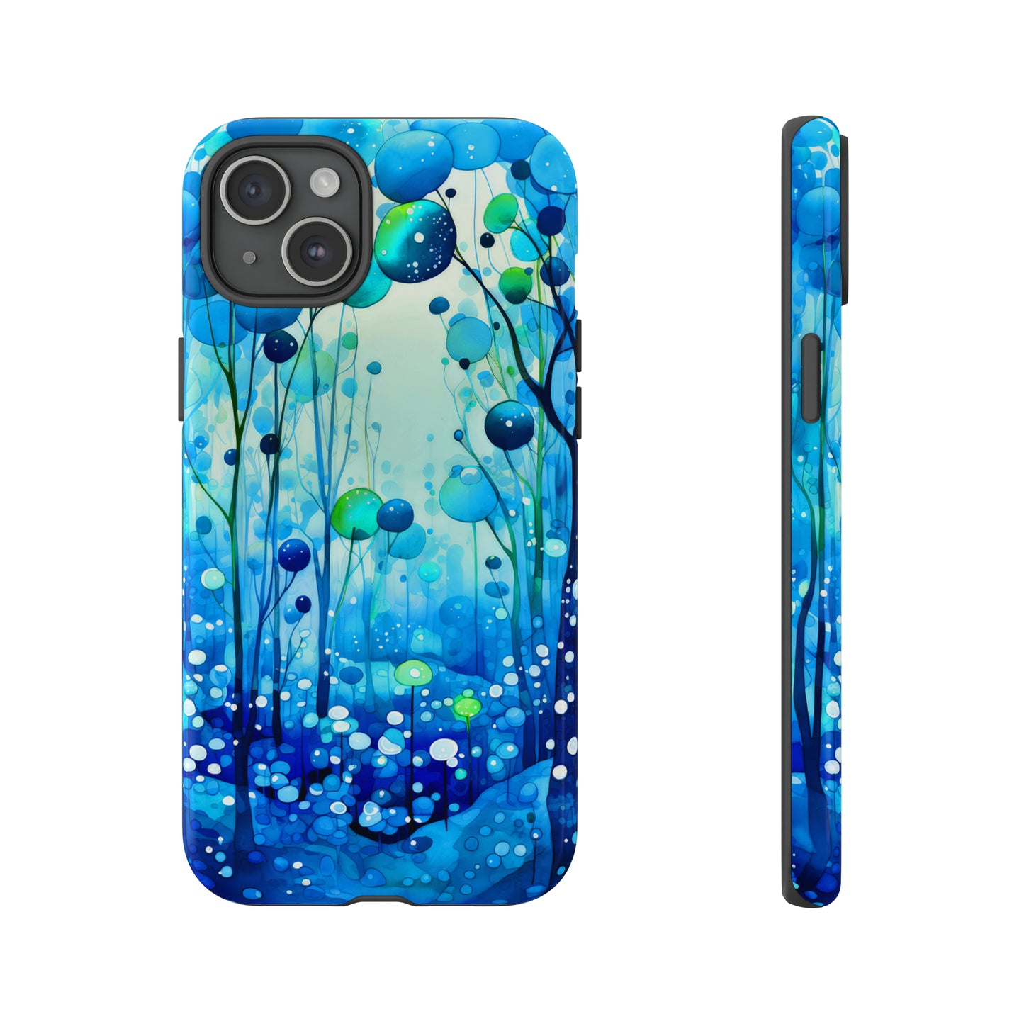 Blue fantasy forest Tough Cases