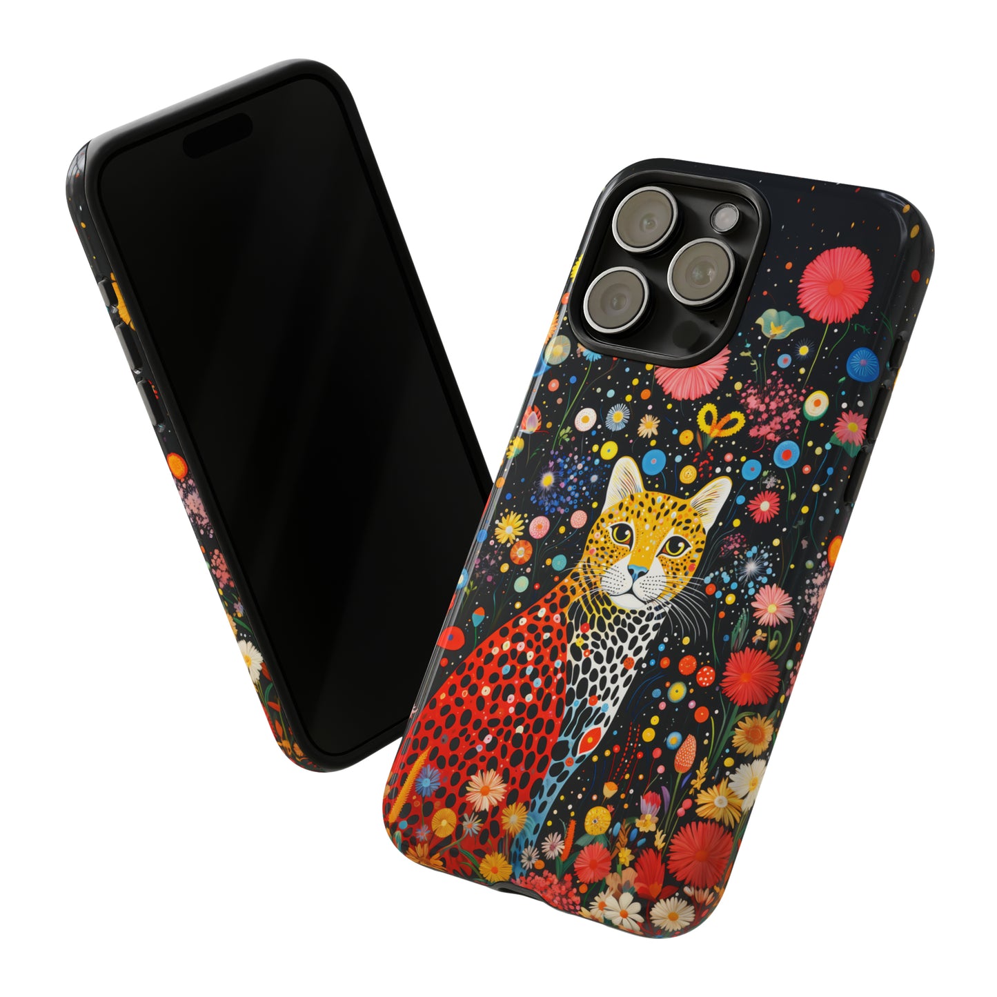 Cheetah in night flowers Tough Cases