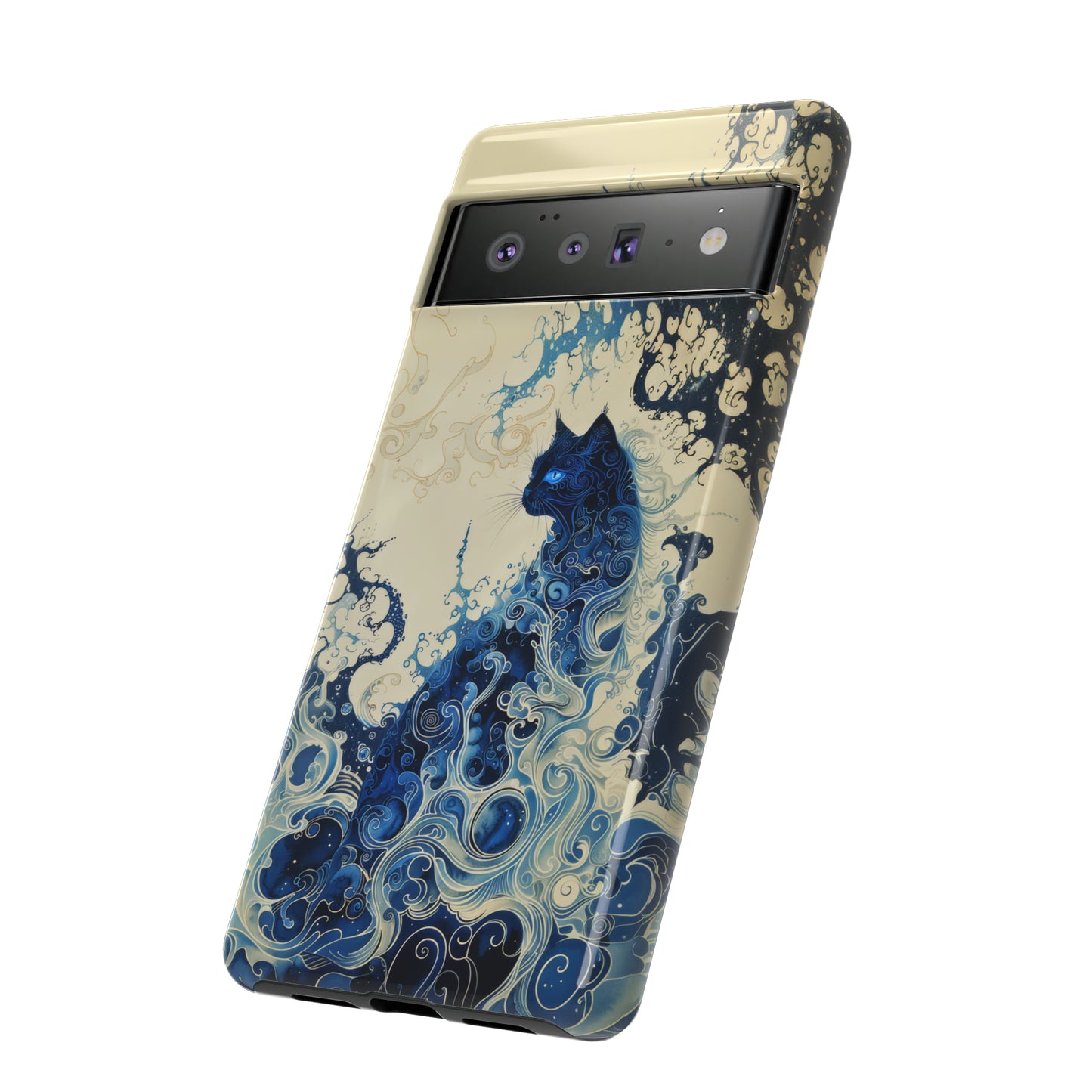 Black cat in smokeTough Cases