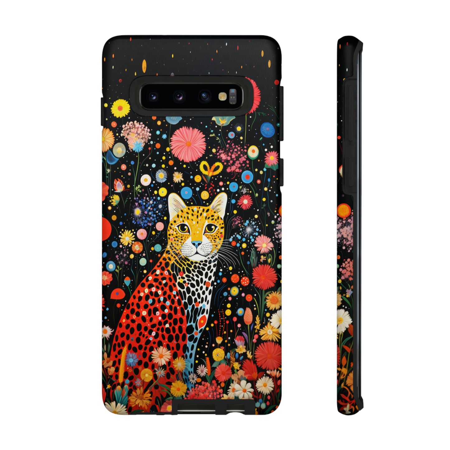 Cheetah in night flowers Tough Cases