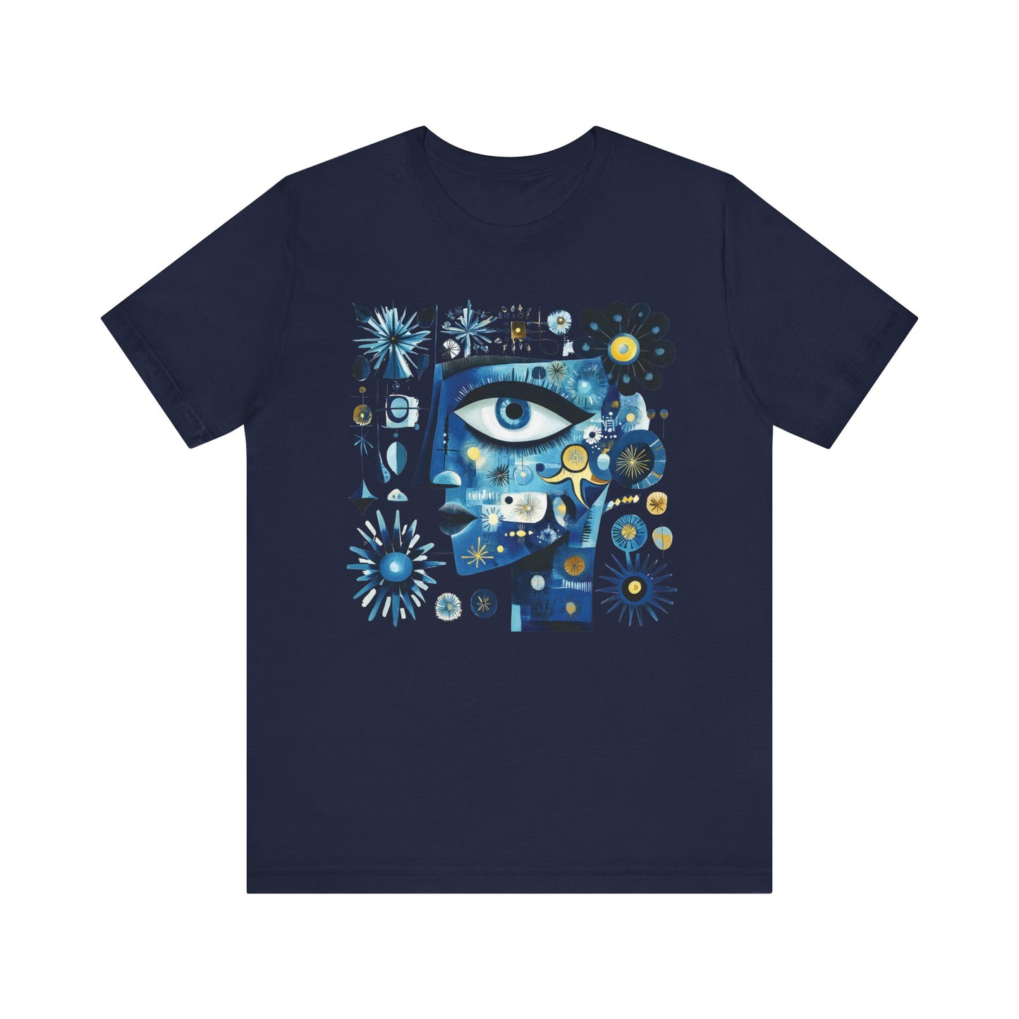 Cosmic Eye Unisex Tee – Artistic Short Sleeve Shirt for Creativity Lovers
