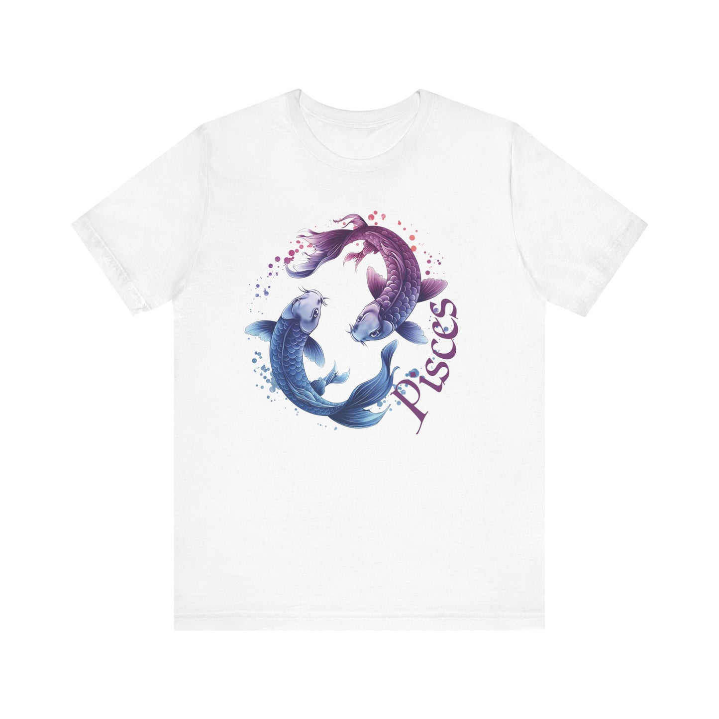 Pisces Artistic Zodiac Unisex Tee, Jersey Short Sleeve Tee, Your Perfect Everyday Favorite