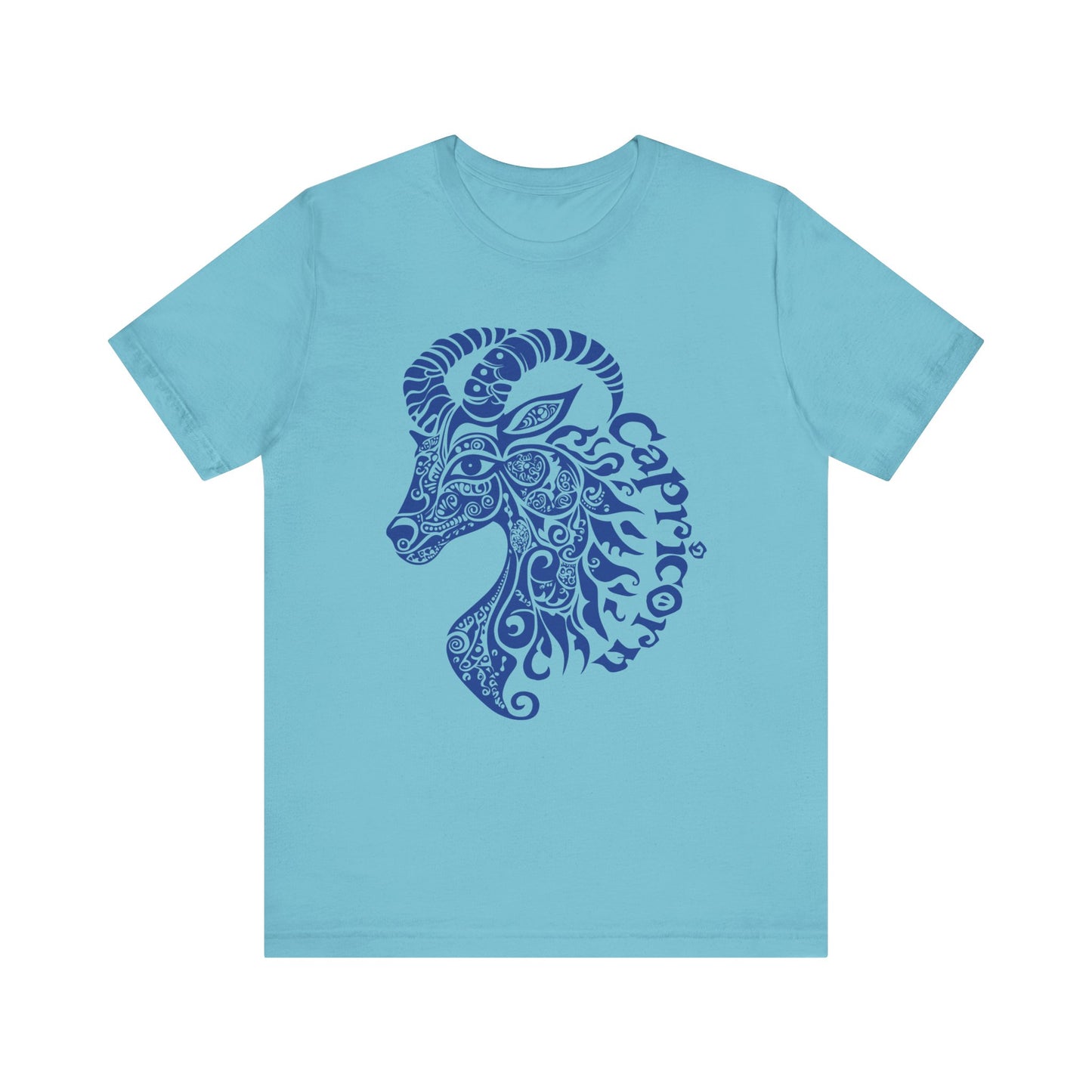 Capricorn blue graphic Unisex Jersey Short Sleeve Tee