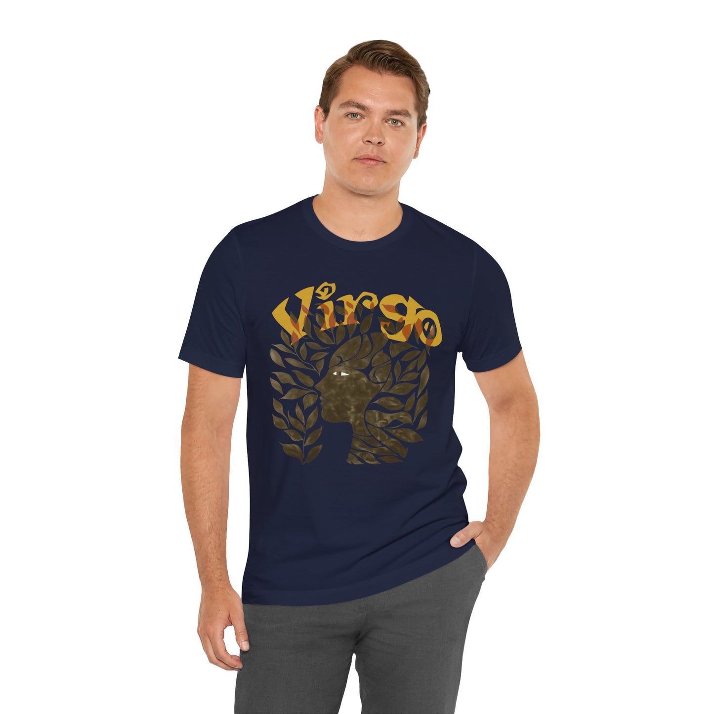 Virgo bronze graphic Unisex Jersey Short Sleeve Tee