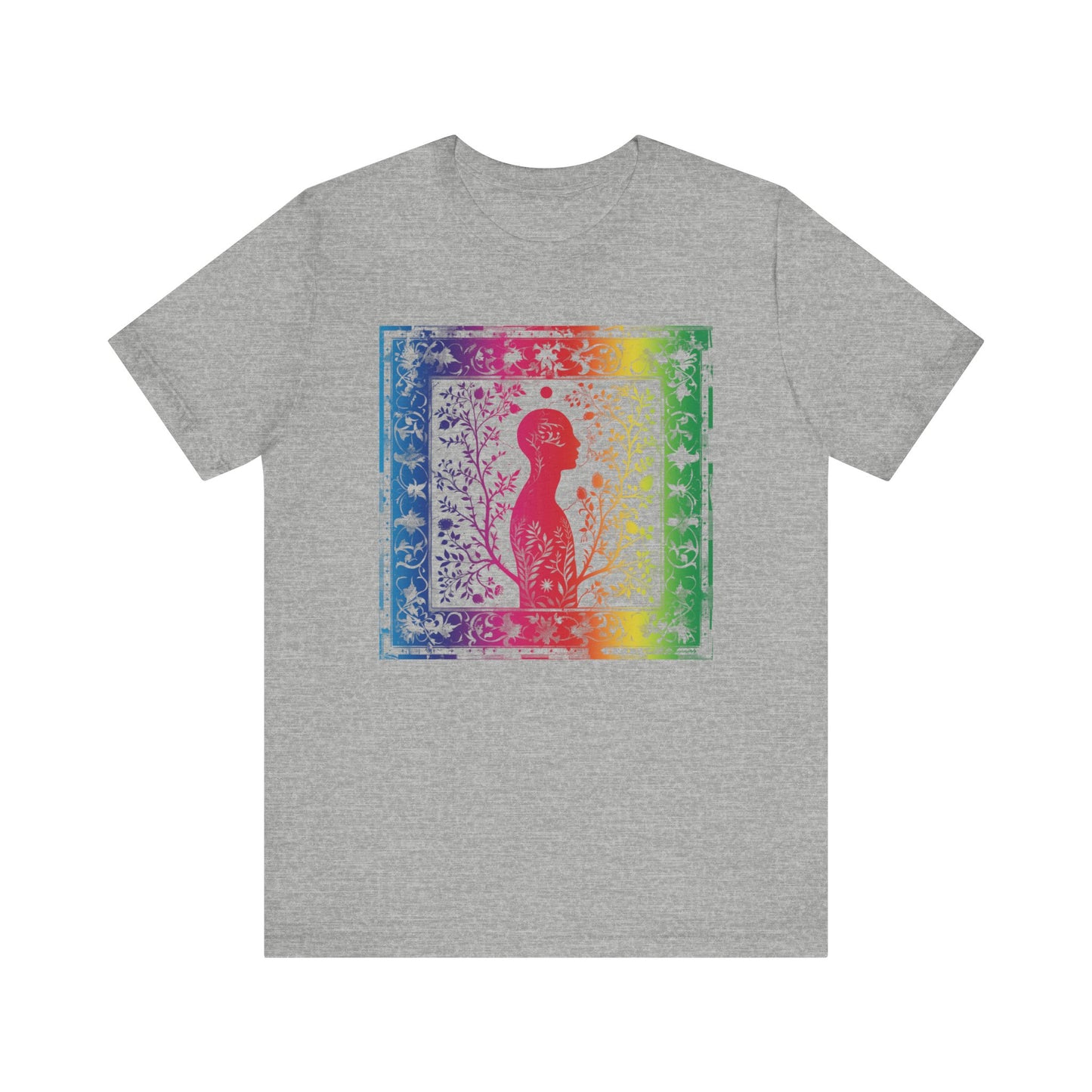 Rainbow silhouette Unisex Jersey Short Sleeve Tee