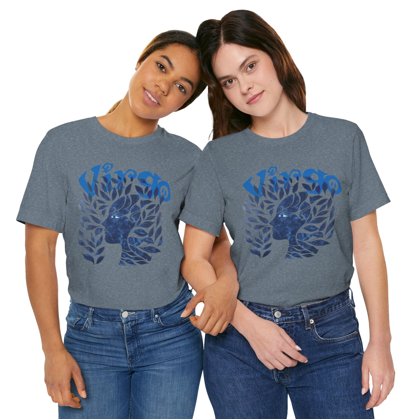 Virgo blue graphic Unisex Jersey Short Sleeve Tee