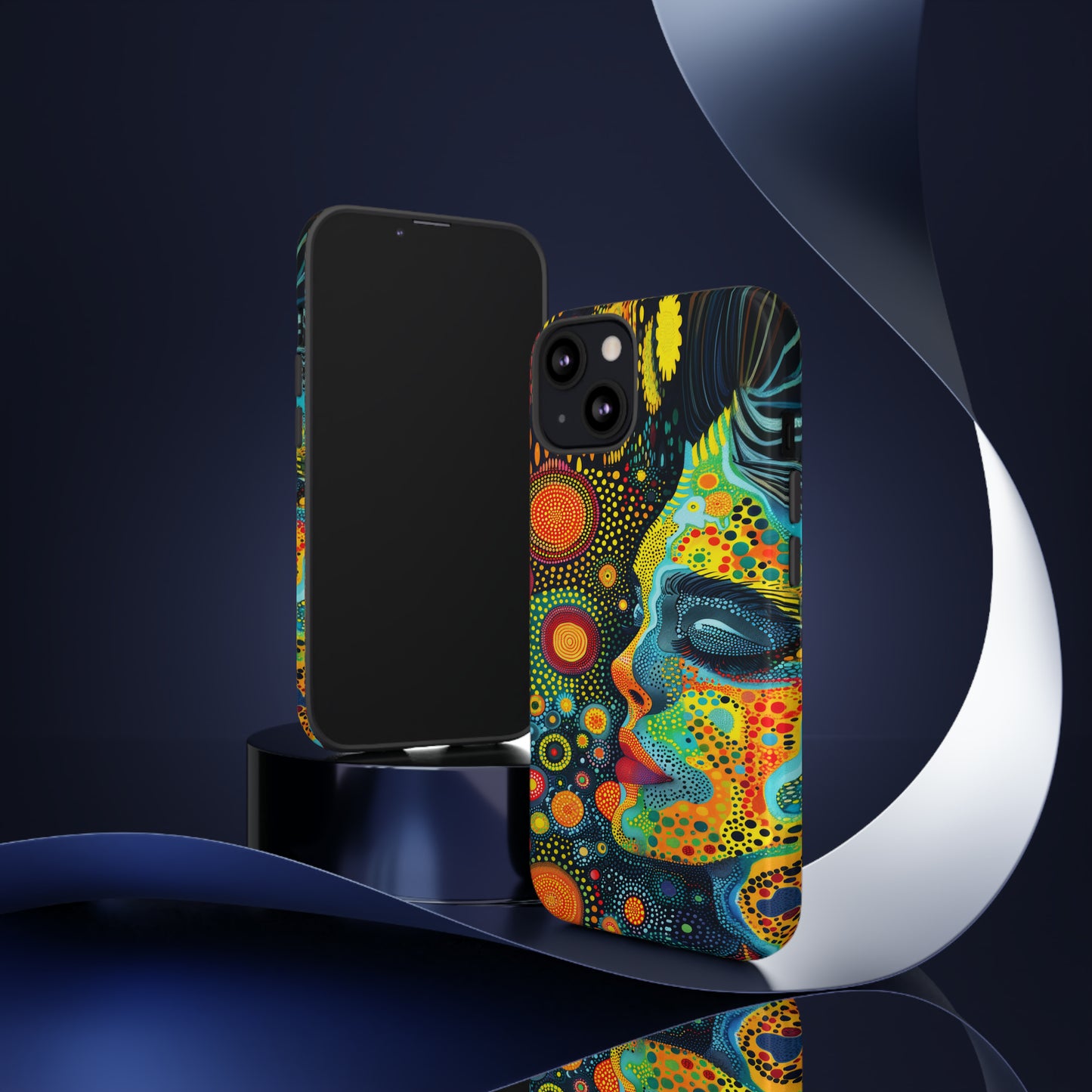 Phone Case, rainbow girl, Artistic design, Tough Case, Colorful whimsical rainbow fantasy design, iPhone 15, 14, 13, 12, 11, Samsung, Pixel