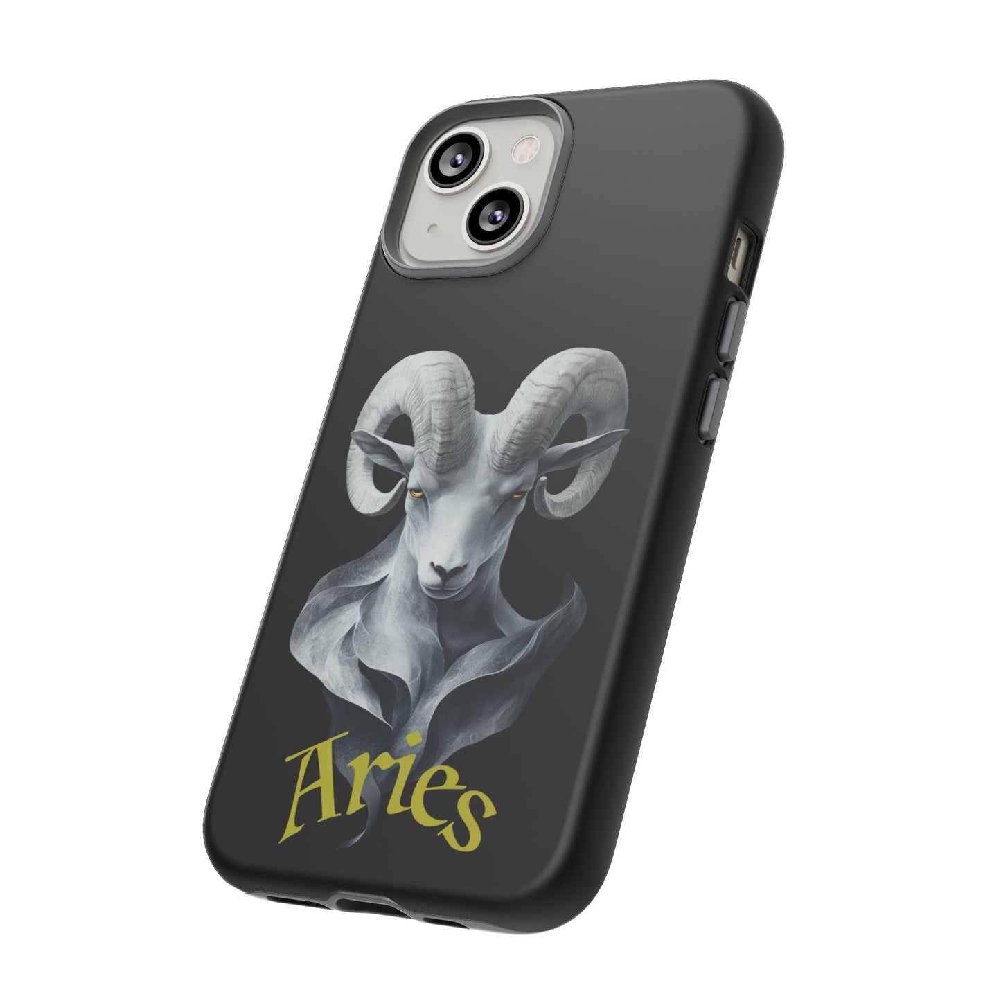 Aries Tough Phone Cases, Artistic Zodiac Phone Cases, premium-quality cases for iPhone, Samsung Galaxy, and Google Pixel devices