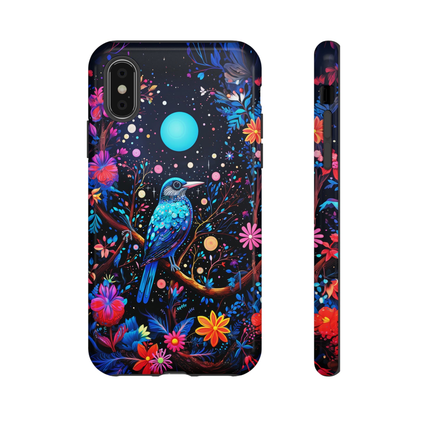 Blue bird at night Tough Cases