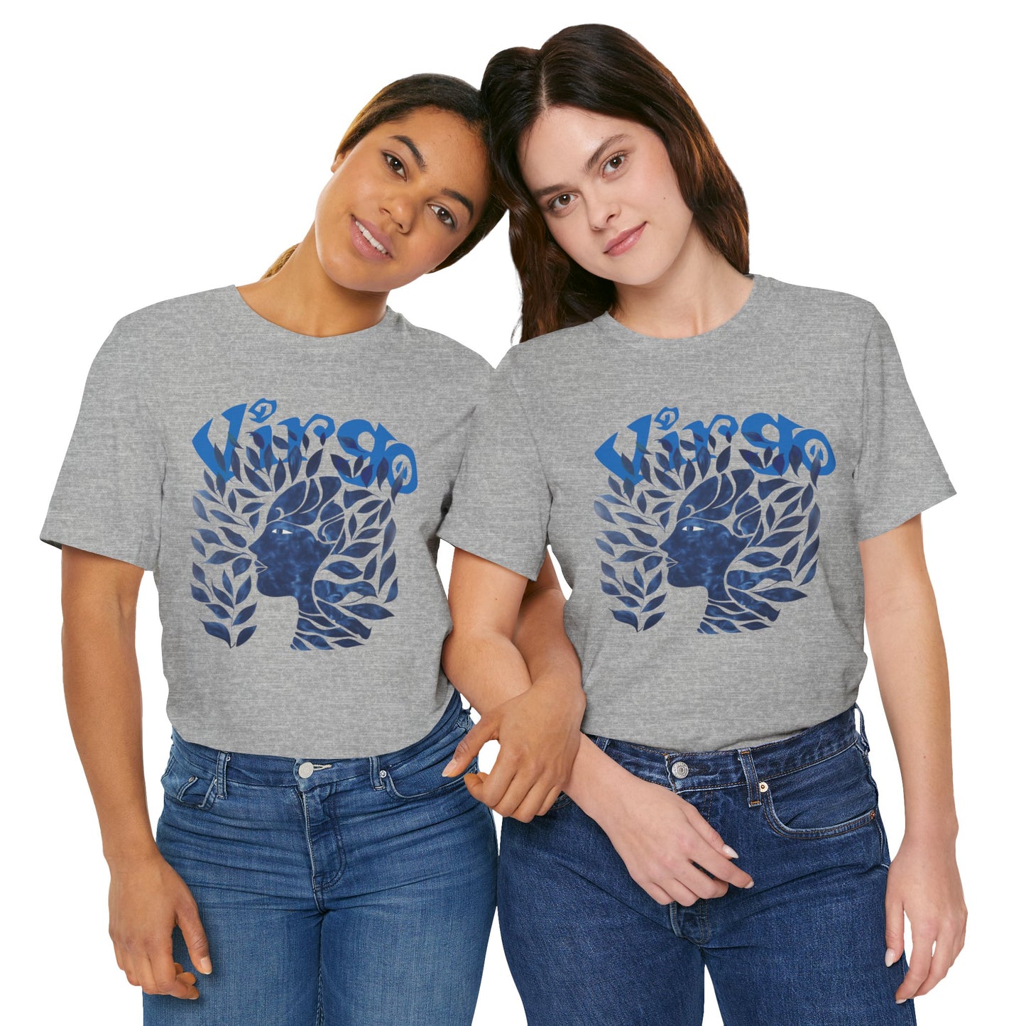 Virgo blue graphic Unisex Jersey Short Sleeve Tee