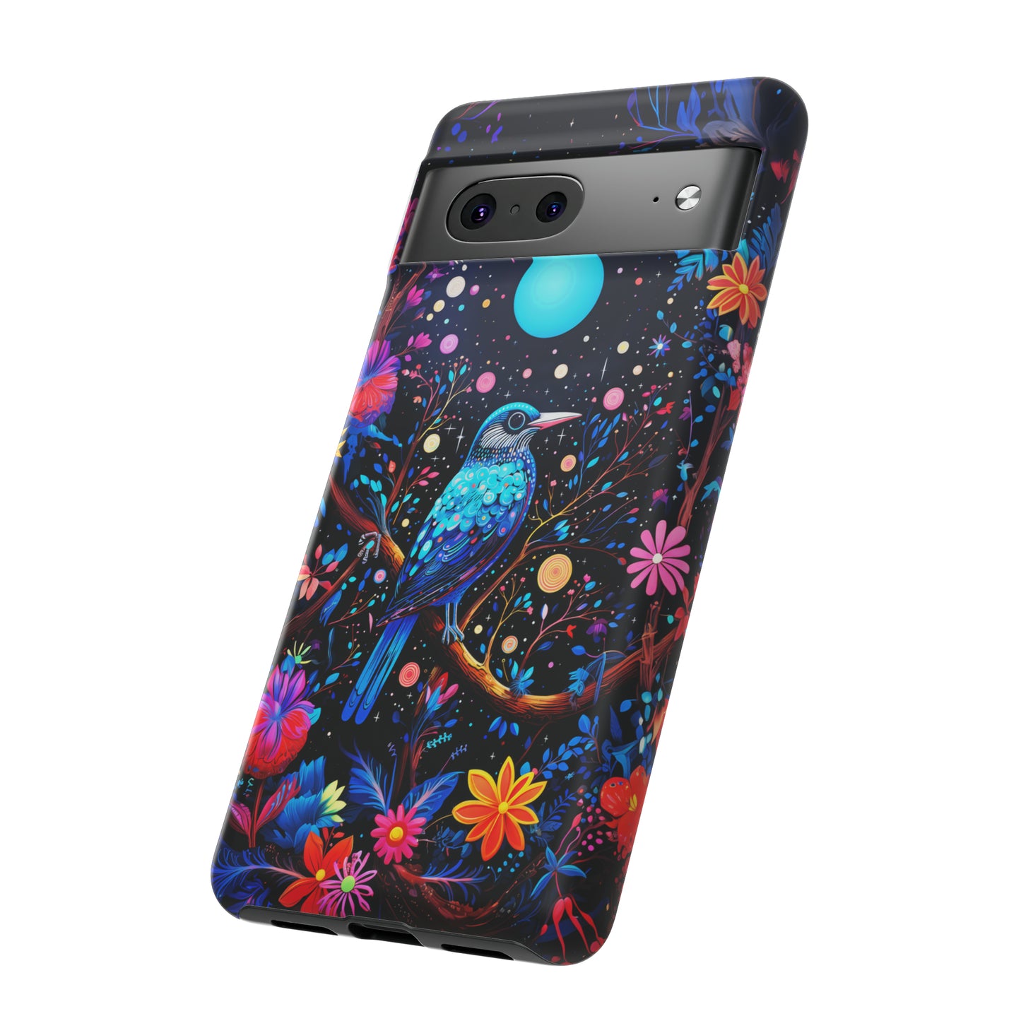 Blue bird at night Tough Cases